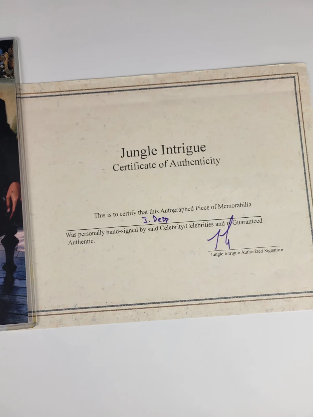 Johnny Depp — Johnny Depp Signed 8x10 Photo Autograph w/ COA Silver Paint Pen, image 3