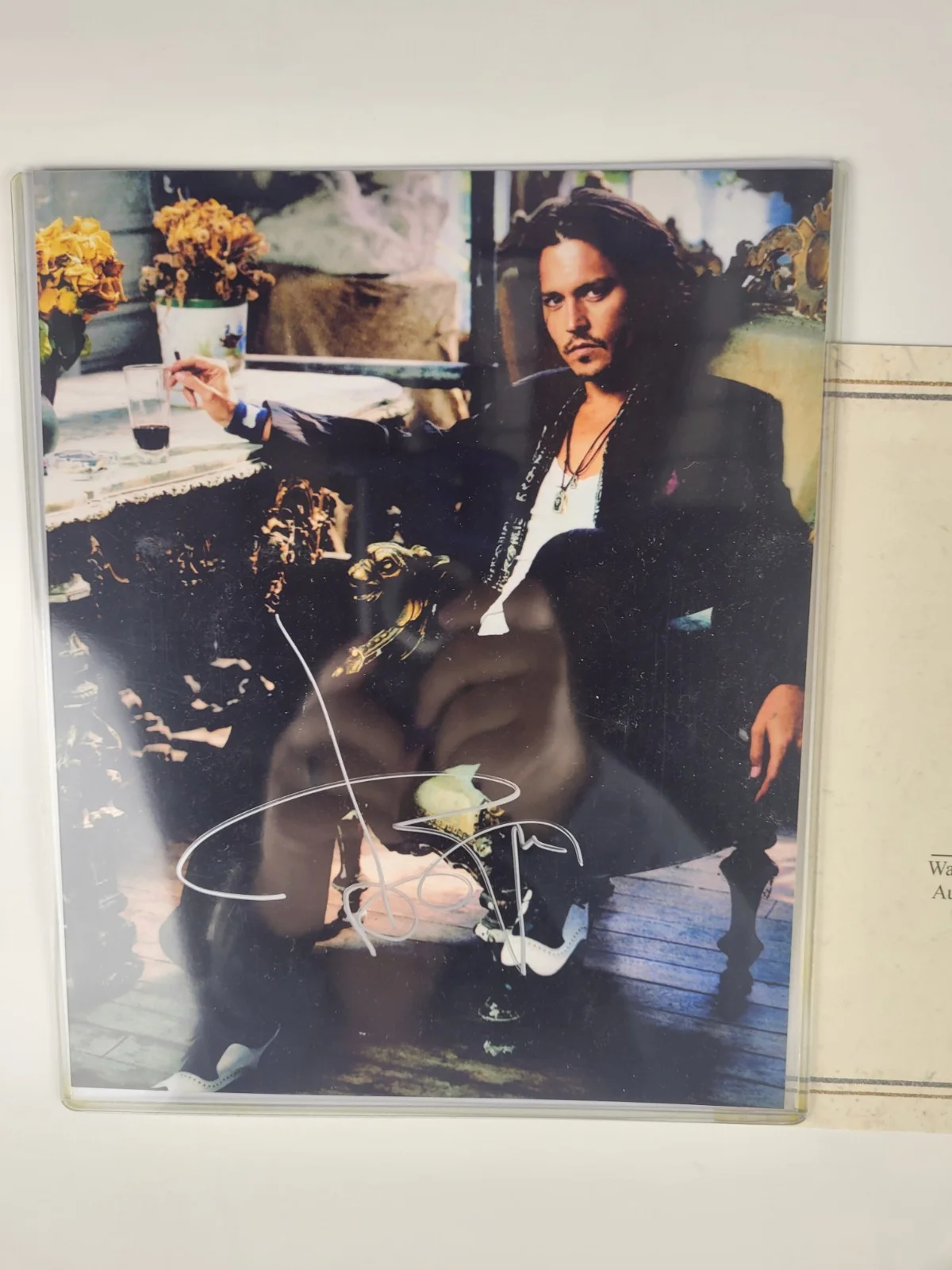 Johnny Depp — Johnny Depp Signed 8x10 Photo Autograph w/ COA Silver Paint Pen, image 4