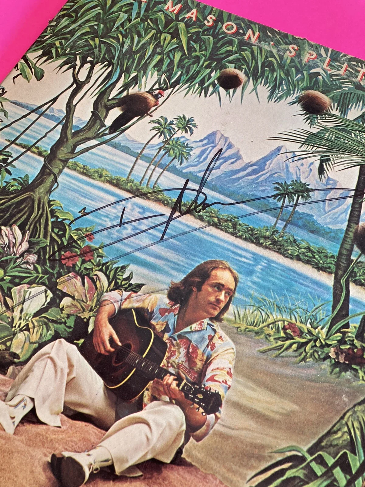 DAVE MASON SIGNED AUTOGRAPHED SPLIT COCONUT VINYL LP *EXACT PROOF*, image 2