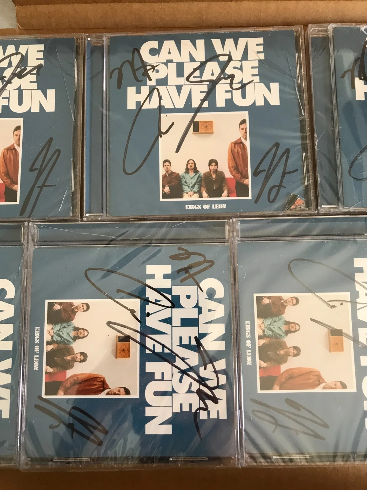 Kings of Leon - Can We Please Have Fun CD Signed By Band Sealed Autograph, image 2