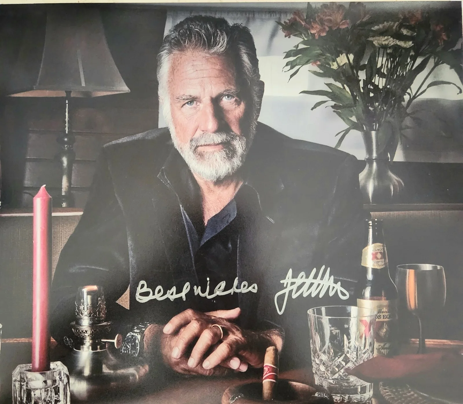 Jonathan Goldsmith — Jonathan Goldsmith "The Most Interesting Man In The World" Autographed 8x10 With