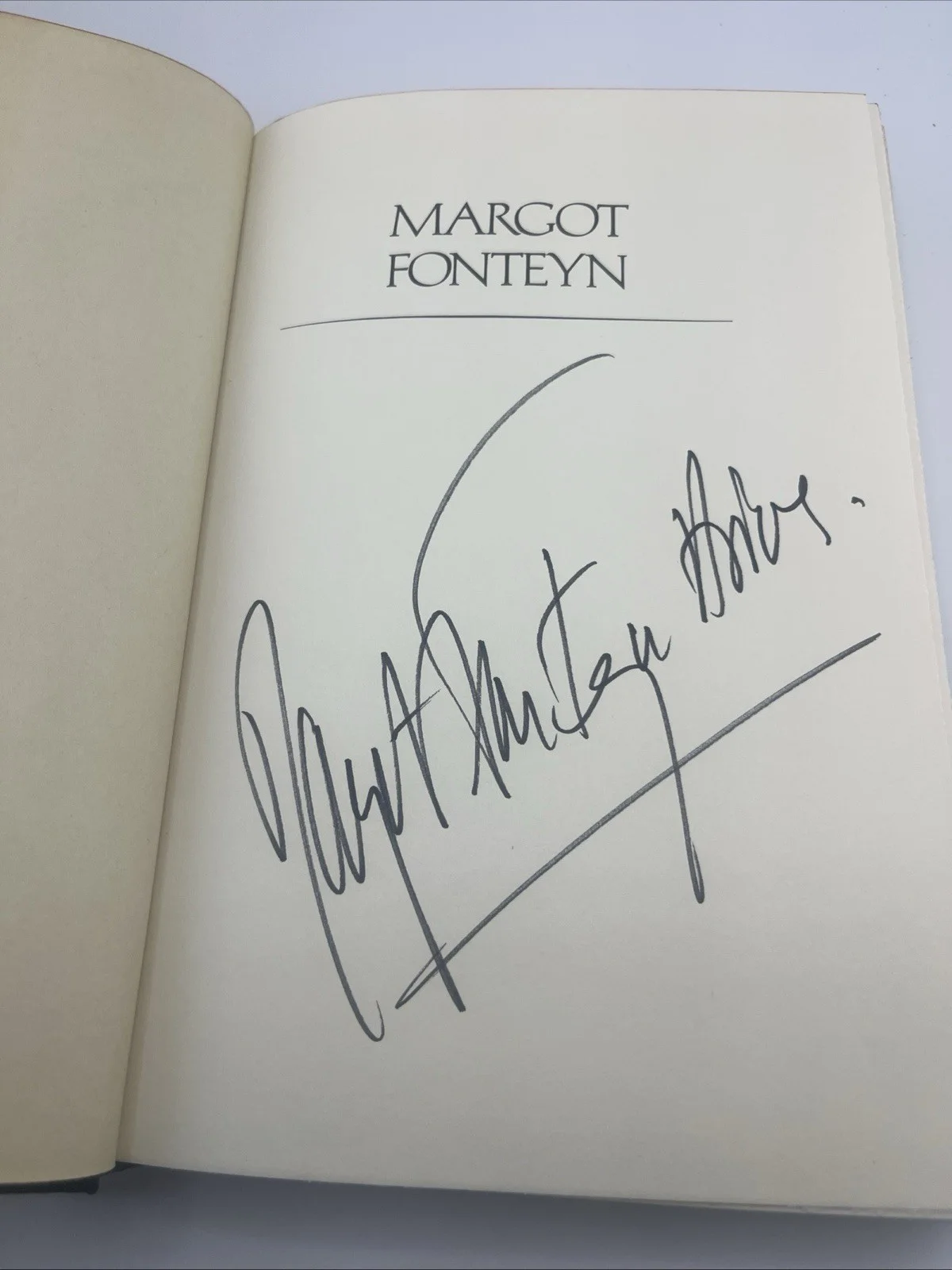 Margot Fonteyn Autobiography SIGNED US First Edition 1976 MF100, image 2