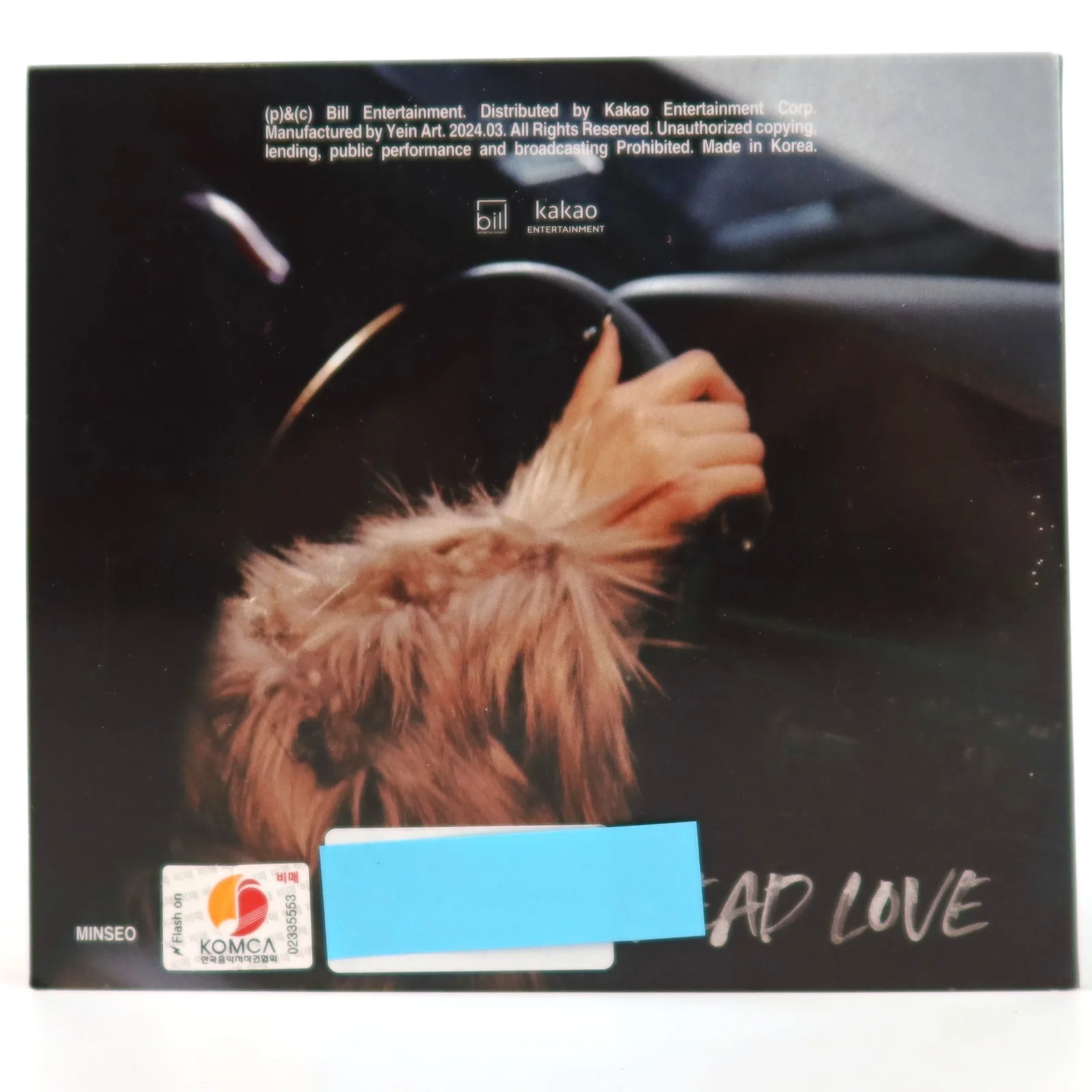 Minseo - Dead Love Single Album Signed Promo CD 2024, изображение 2