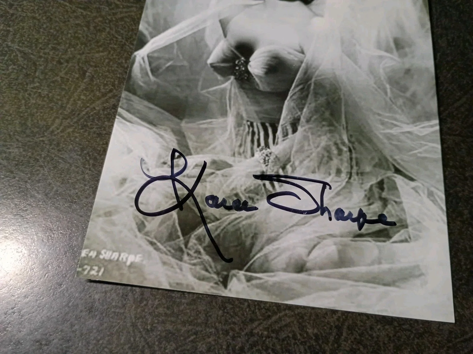 KAREN SHARPE — KAREN SHARPE Authentic Hand Signed Autograph 4X6 PHOTO -- BEAUTIFUL ACTRESS, изображение 2
