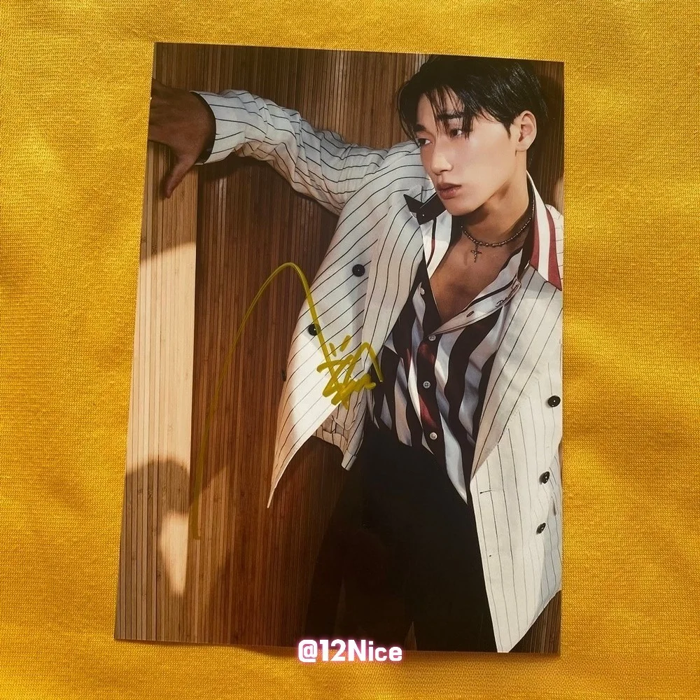 ATEEZ SAN Autographed Signed Photo 4*6 K-POP Collection 2026, image 3