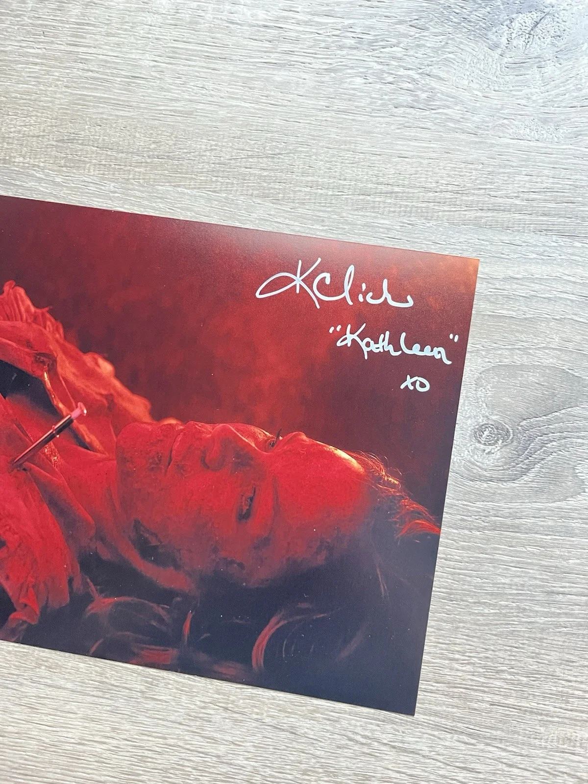 Karen Cliche — Karen Cliche Signed Thanksgiving 8x10 Photo JSA COA Horror Autograph, изображение 3