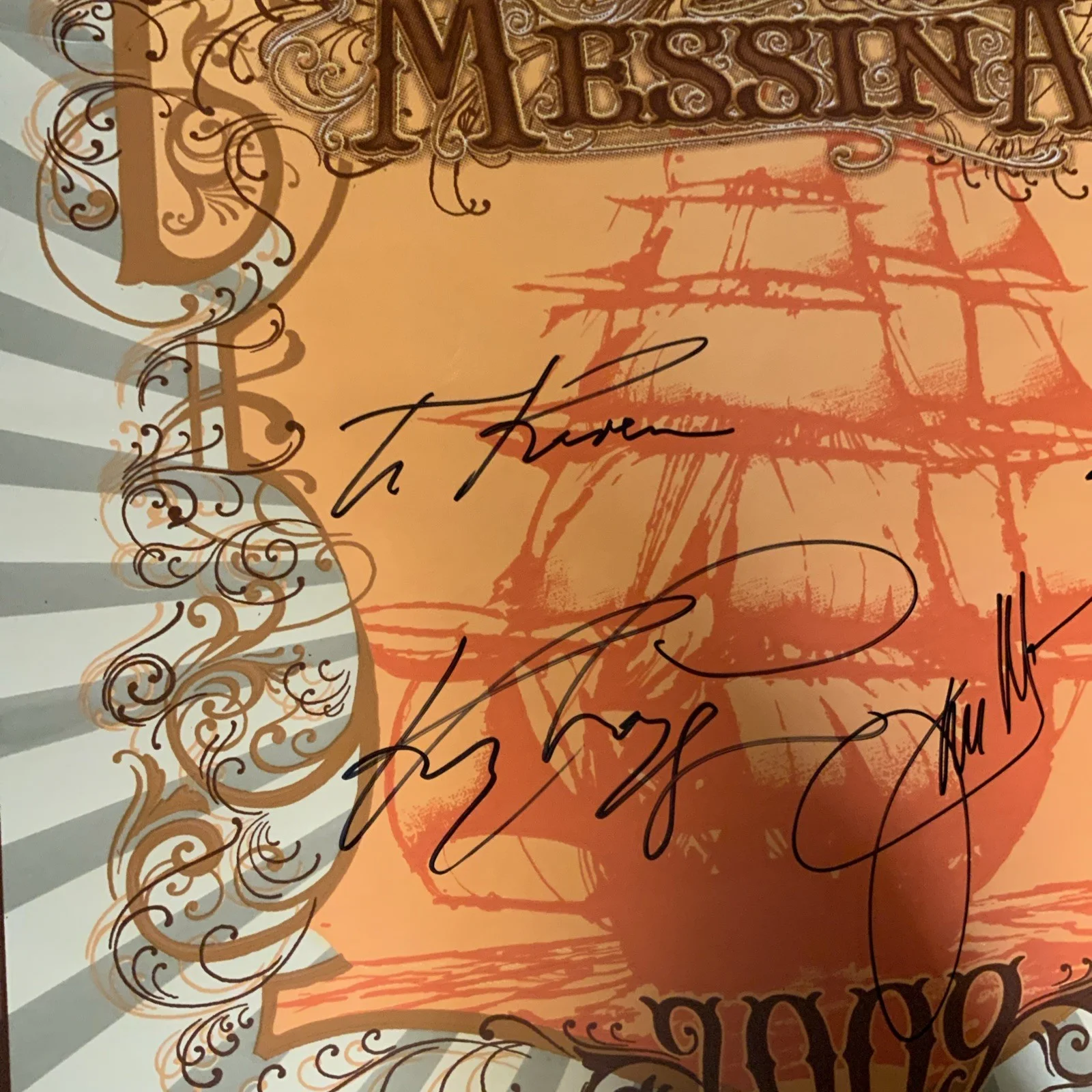 LOGGINS & MESSINA signed POSTER KENNY LOGGINS AND JODI MESSINA 16X20 Concert, изображение 2