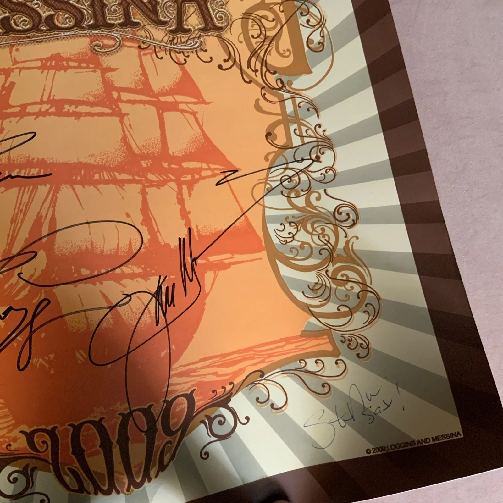 LOGGINS & MESSINA signed POSTER KENNY LOGGINS AND JODI MESSINA 16X20 Concert, изображение 4