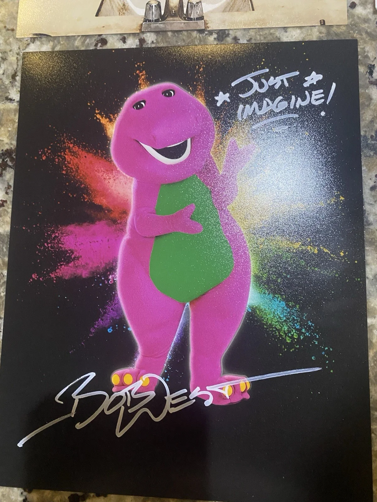 Bob West — Bob West Barney 8x10 Signed Photo MEGACON Certified Autograph RARE ORIGINAL