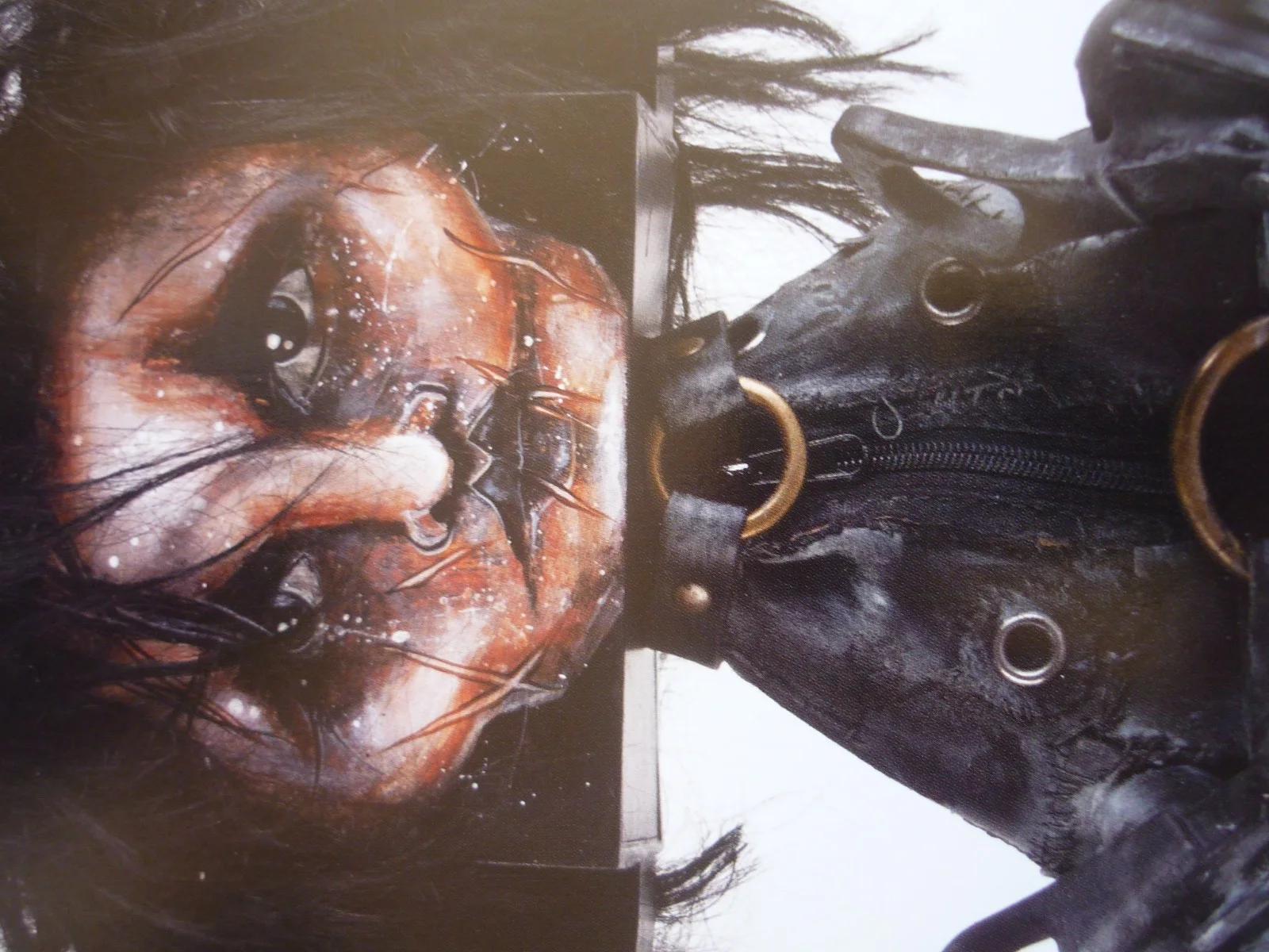 Framed mounted a4 Poster Film edward scissorhands photo of rare sculpture, изображение 2