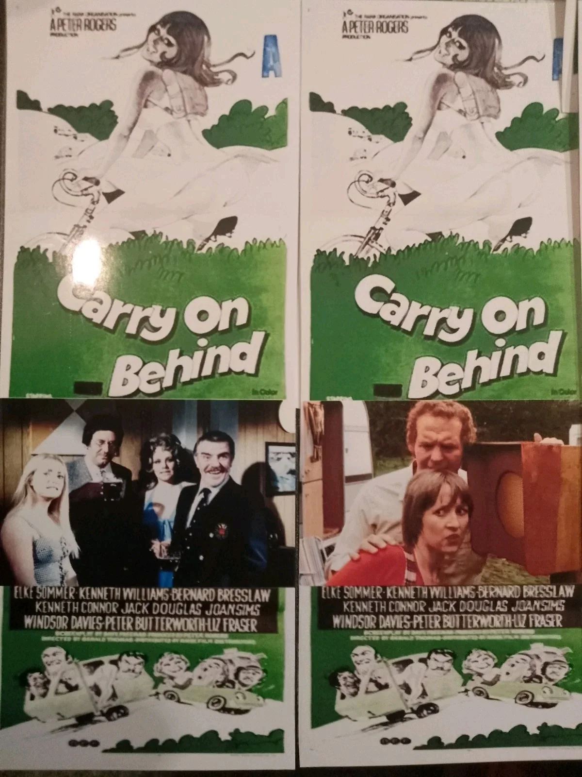 Carry On Behind. 10 Glossy 3x8ins Lobbymarkers & 40 Mini Promo Cards & Box., изображение 5