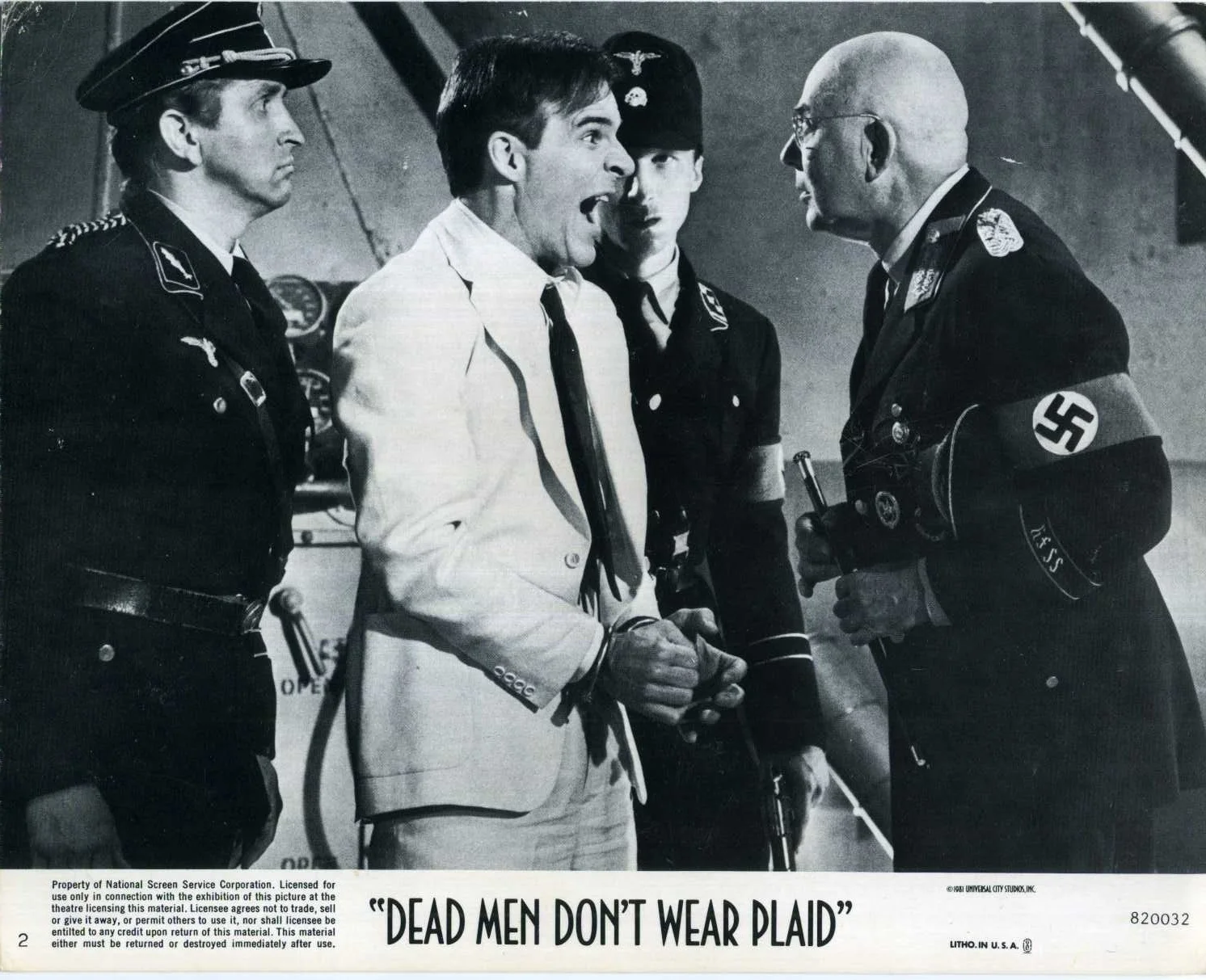 DEAD MEN DON'T WEAR PLAID 1982 Steve Martin Carl Reiner 4 10x8 LOBBY CARDS, изображение 2