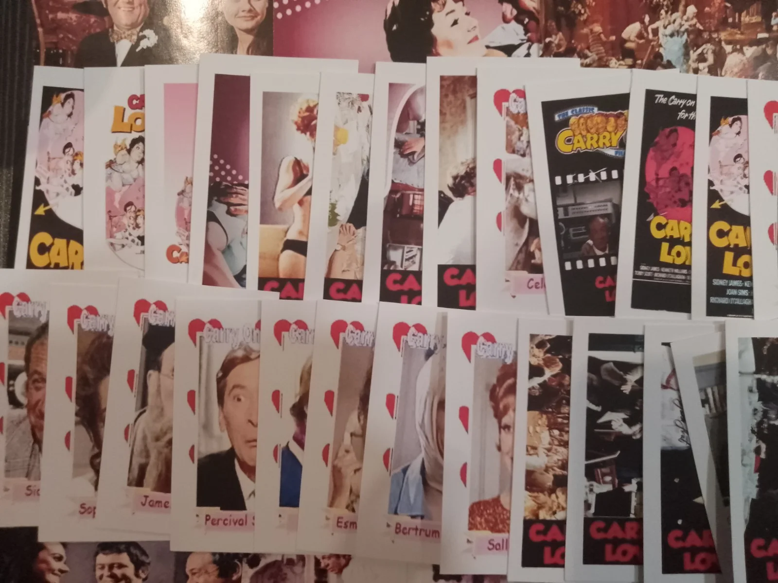 Carry On Loving. 10 Glossy 3x8ins Lobbymarkers & 40 Mini Promo Cards & Box., изображение 2