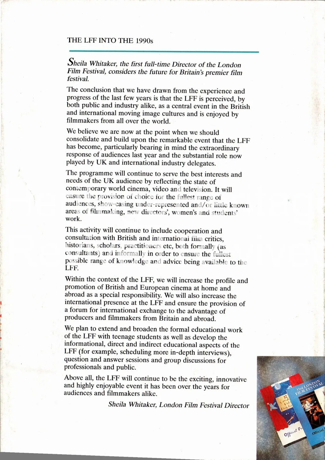 VINTAGE BFI MEMBERSHIP NEWS MAY 1991 AARDMAN CREATURE COMFORTS LFF LONDON FILM, изображение 2