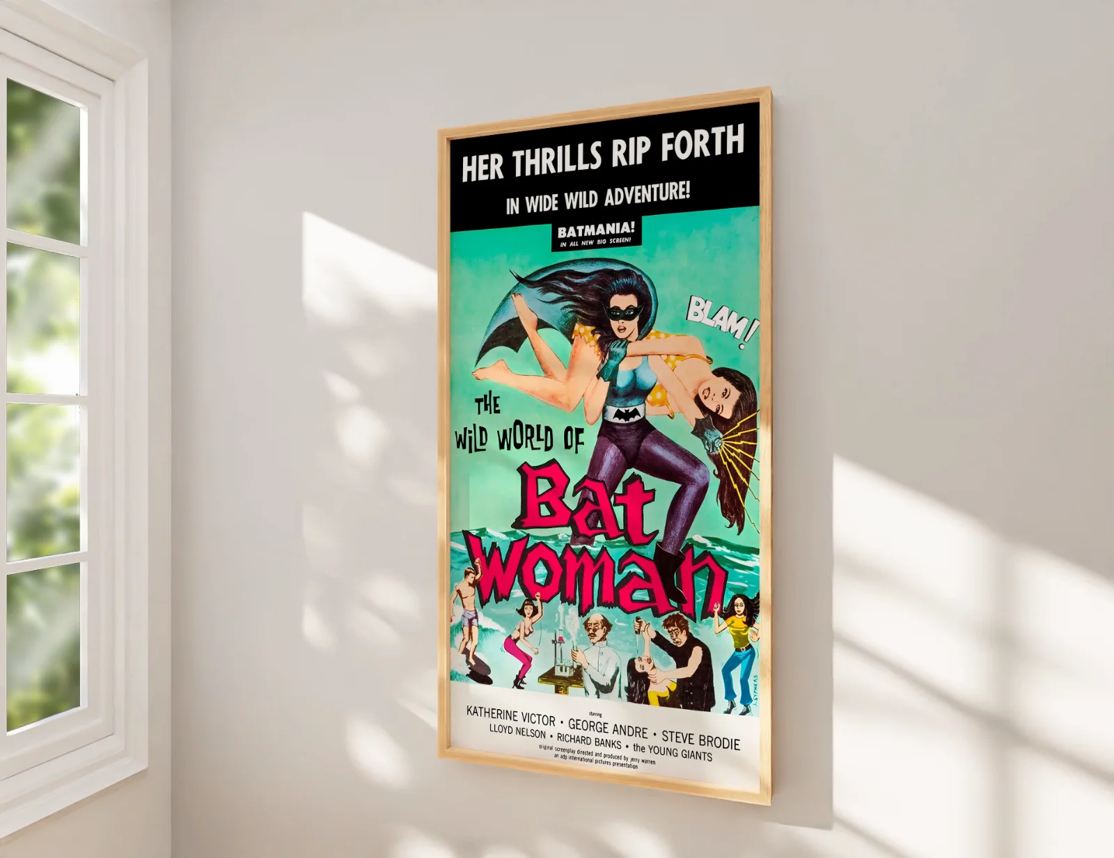 The Wild World of Batwoman - 1966 Sci-fi B-movie 27.2" x 41" US Poster, изображение 2