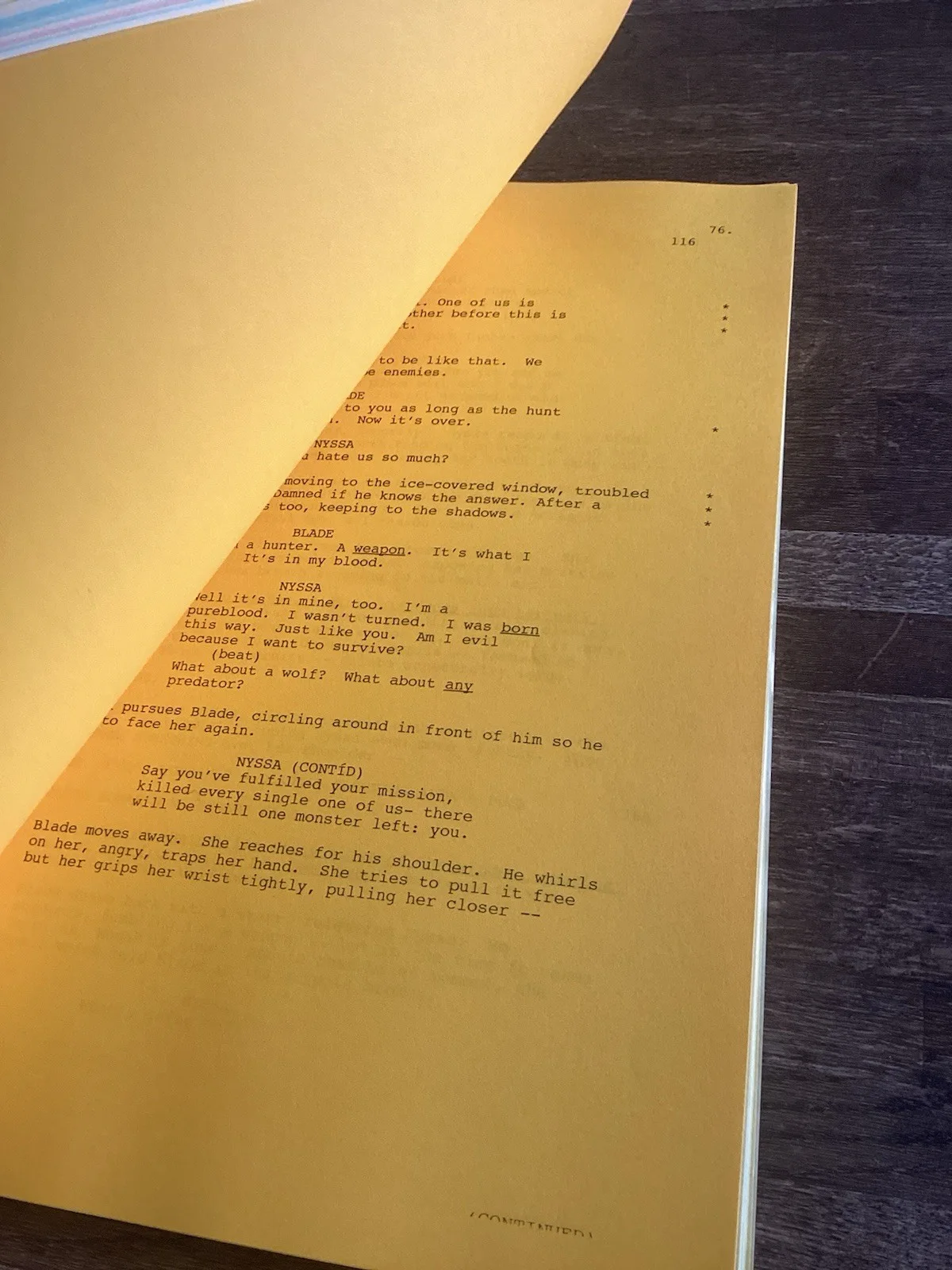 BLADE II 2 Patrick J. Palmer’s Original 2000 Movie Script Wesley Snipes del Toro, image 5