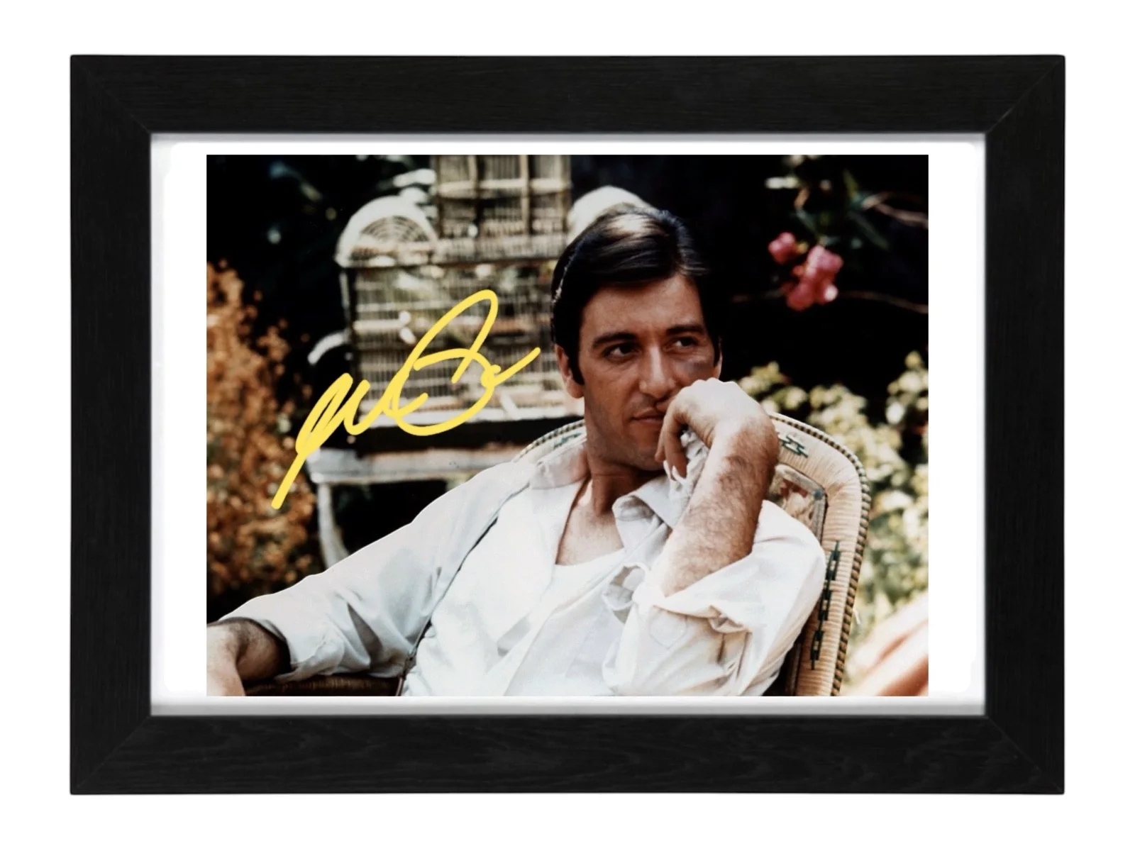 Al Pacino Signed Autograph PHOTO Pre Print / Framed Film Godfather, изображение 3