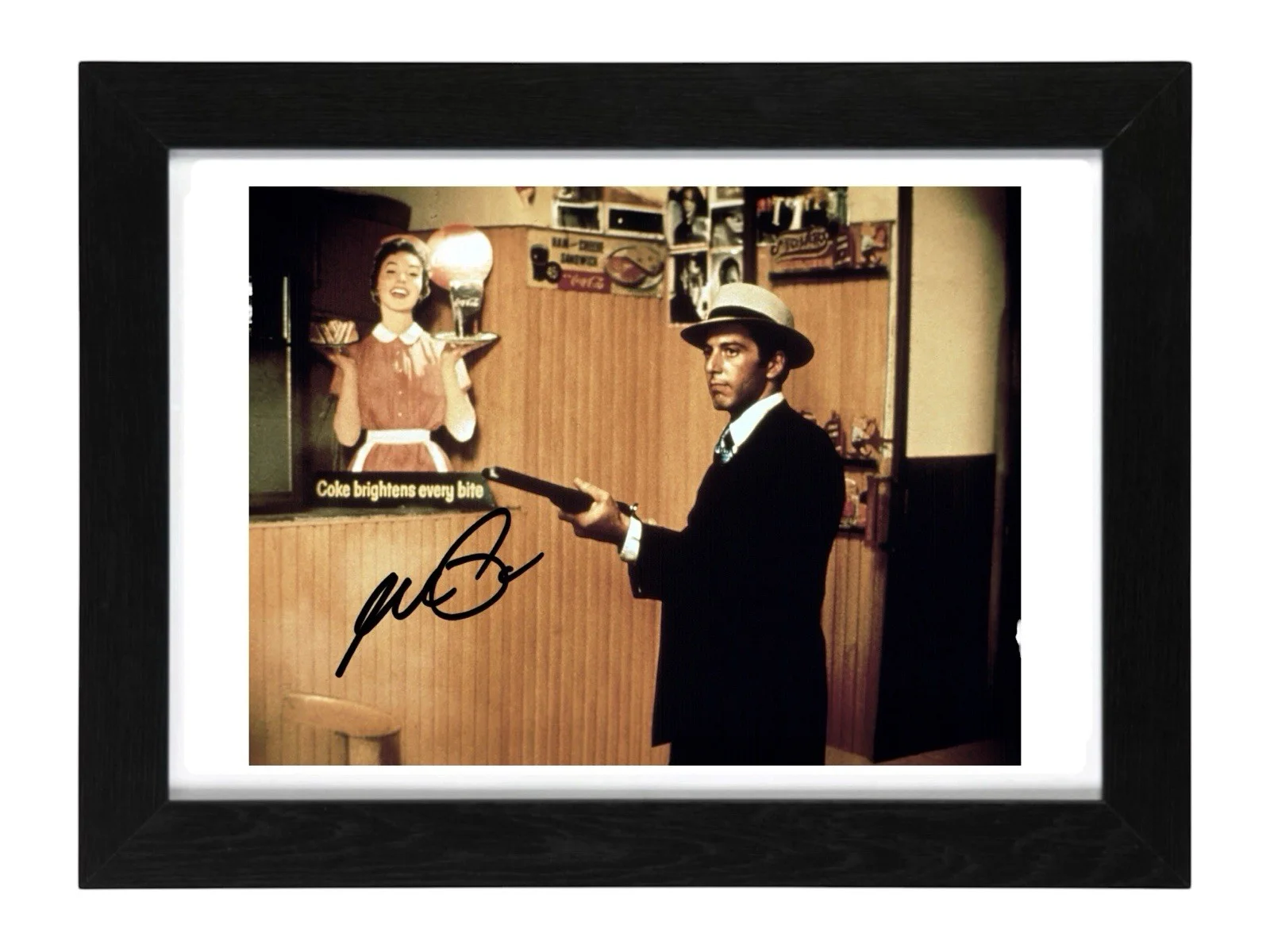 Al Pacino Signed Autograph PHOTO Pre Print / Framed Film Godfather, изображение 2