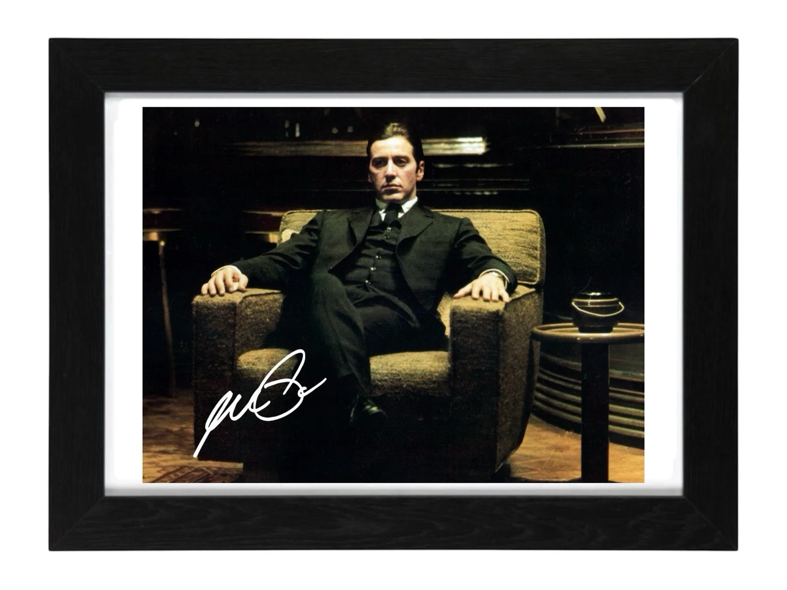Al Pacino Signed Autograph PHOTO Pre Print / Framed Film Godfather, image 2