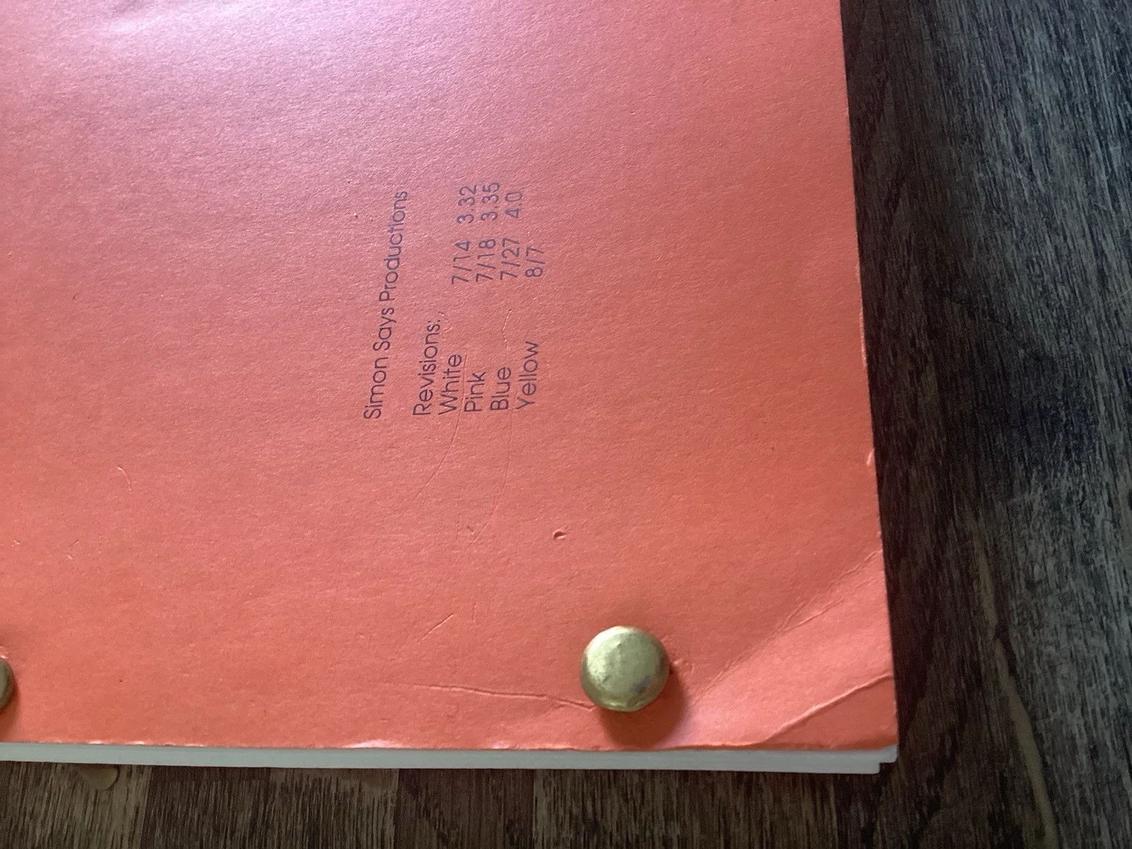 DIE HARD WITH A VENGEANCE 3 July 1994 Original Movie Script Bruce Willis SLJ, image 2