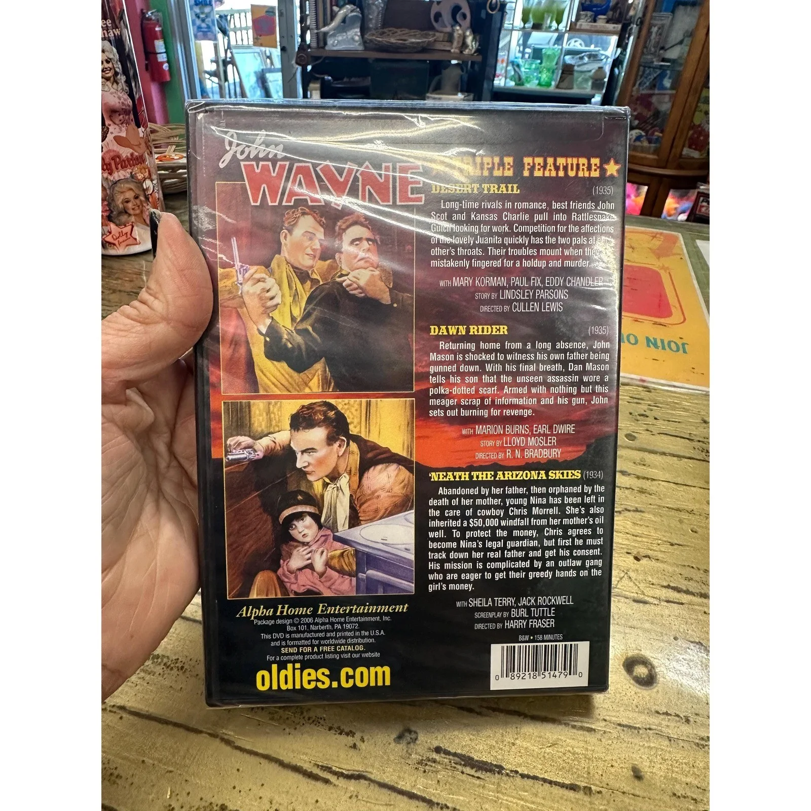 Vintage John Wayne Triple Feature DVD Sealed, image 2