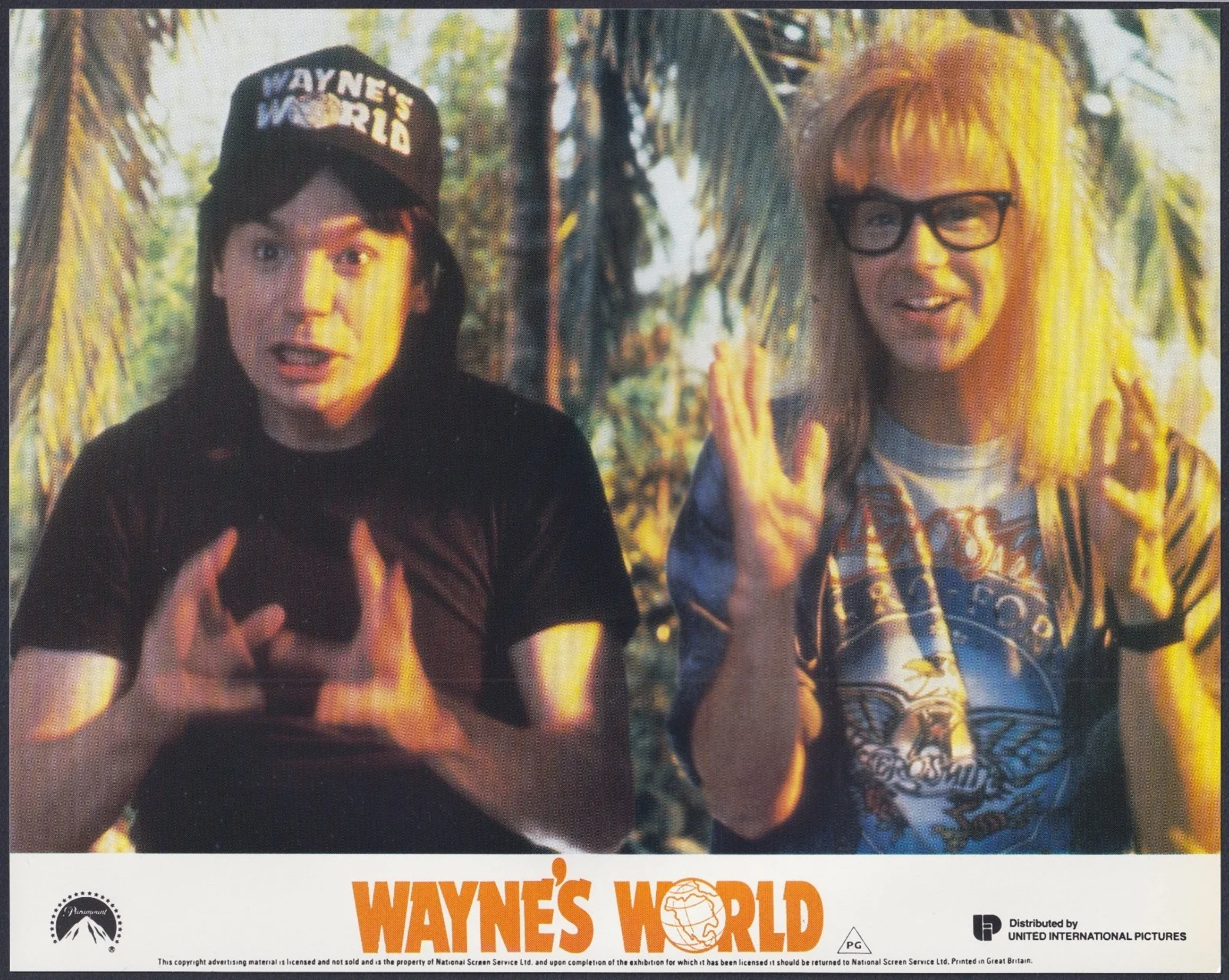 Wayne's World 8x ORIGINAL UK FOH Lobby Cards Dana Carvey Mike Myers 1992, изображение 3