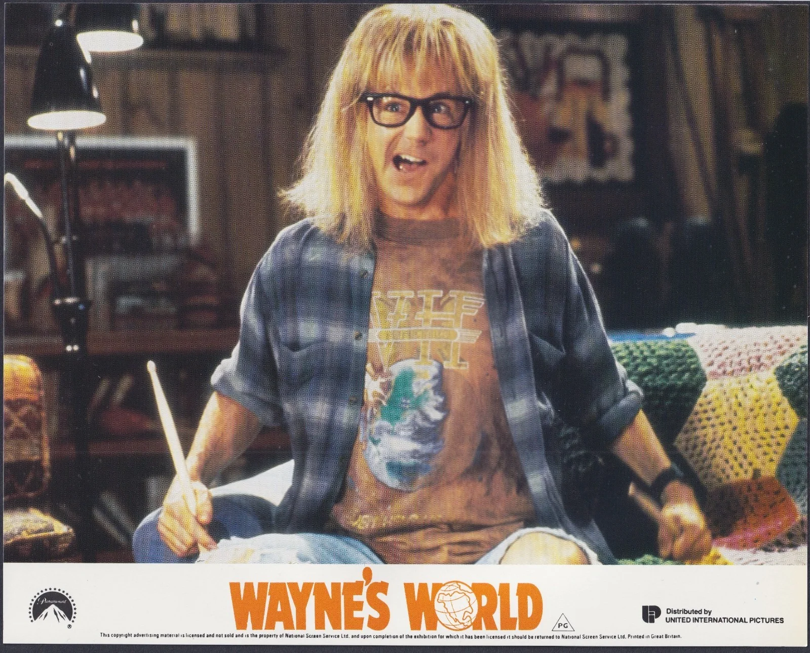 Wayne's World 8x ORIGINAL UK FOH Lobby Cards Dana Carvey Mike Myers 1992, изображение 4