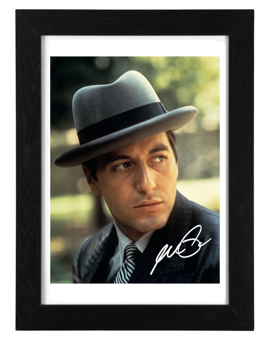 Al Pacino Signed Autograph PHOTO Pre Print / Framed Film Godfather, изображение 3