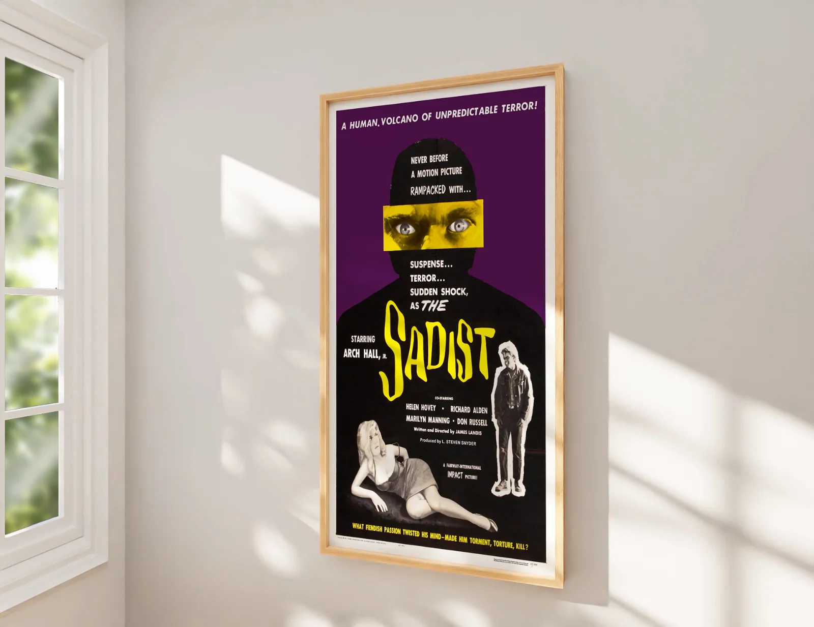 The Sadist - 1963 Exploitation B-movie 27.2" x 41" US One Sheet Poster, image 2
