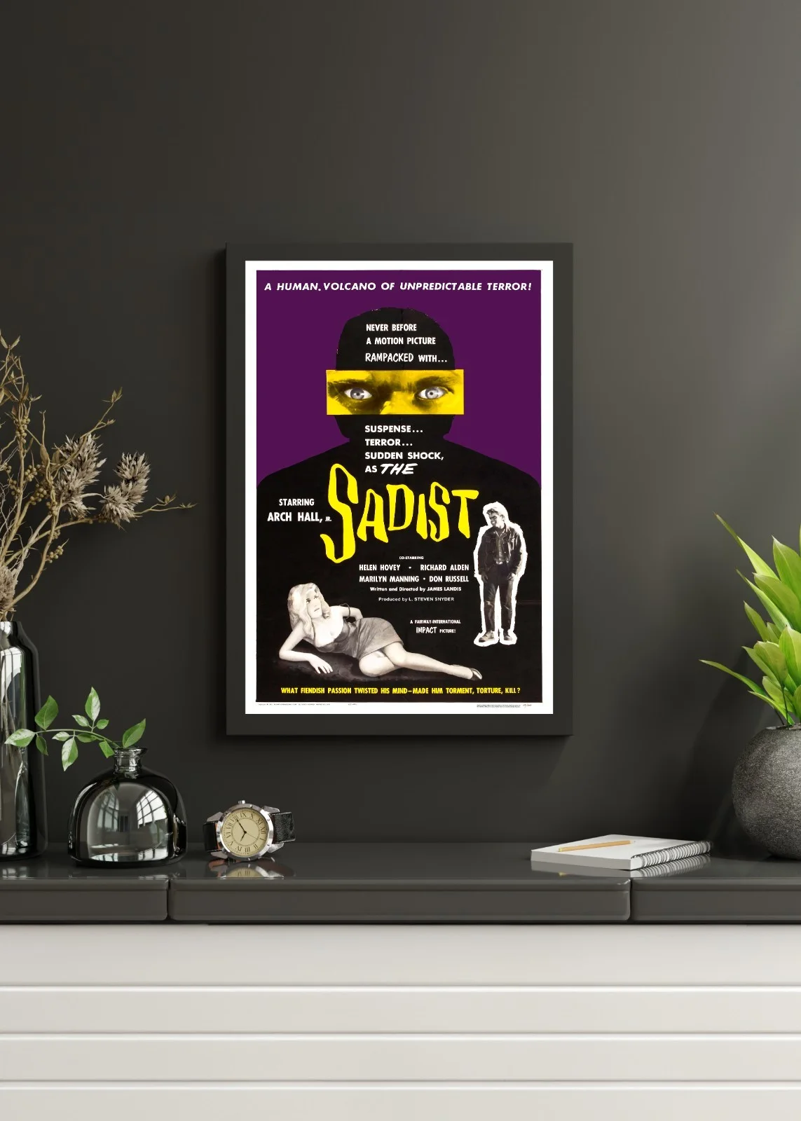 The Sadist - 1963 Exploitation B-movie 27.2" x 41" US One Sheet Poster, image 3