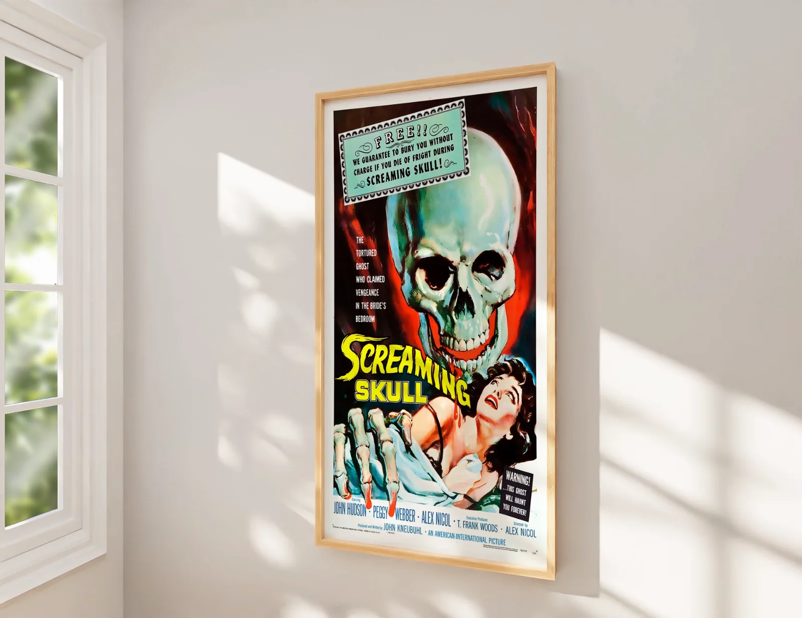The Screaming Skull - 1958 B-movie Horror 27.2" x 41" US One Sheet Poster, image 2