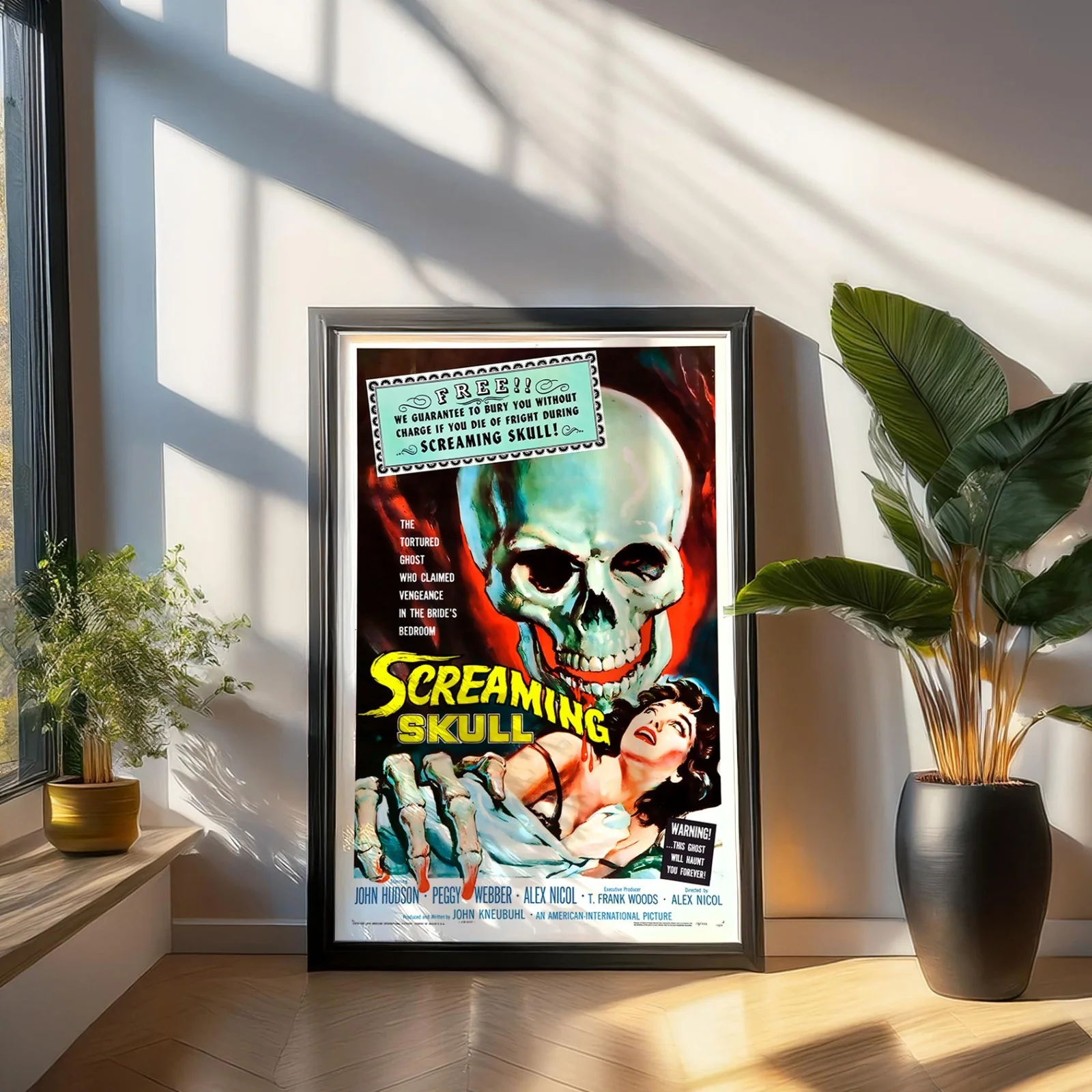 The Screaming Skull - 1958 B-movie Horror 27.2" x 41" US One Sheet Poster, image 4