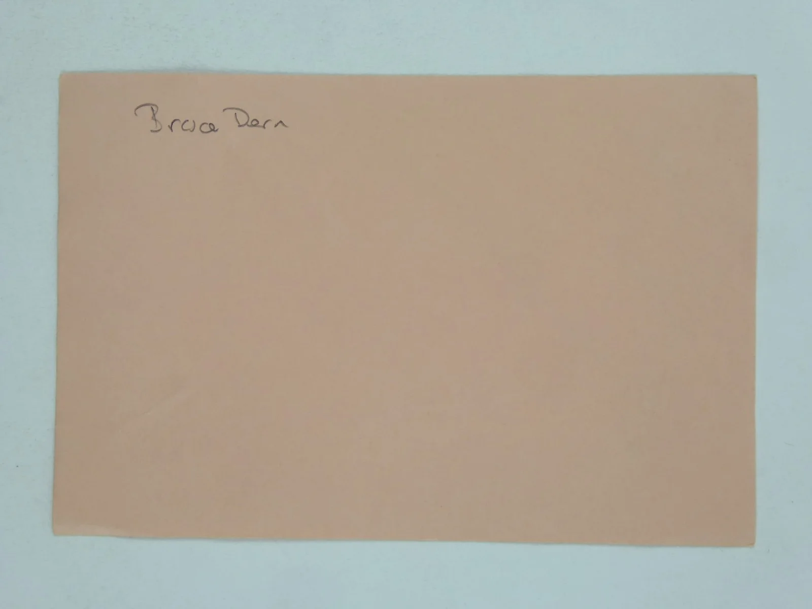 Bruce Dern — Bruce Dern Hand Signed Autographed 4x6 Index Card Personalized To John, image 2