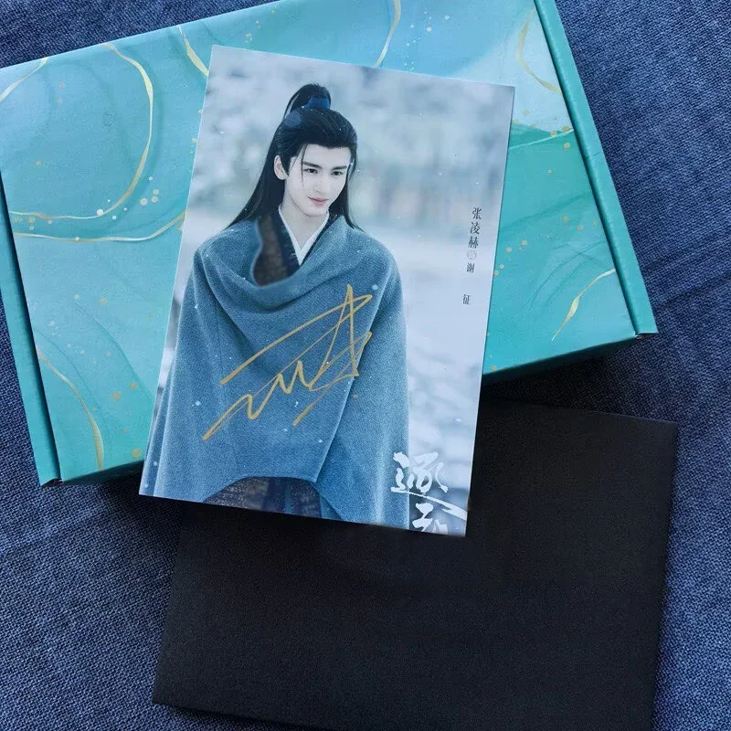 Zhang Linghe 逐玉 Tian Xiwei 6" Signed Autographed Photo Collection, image 3