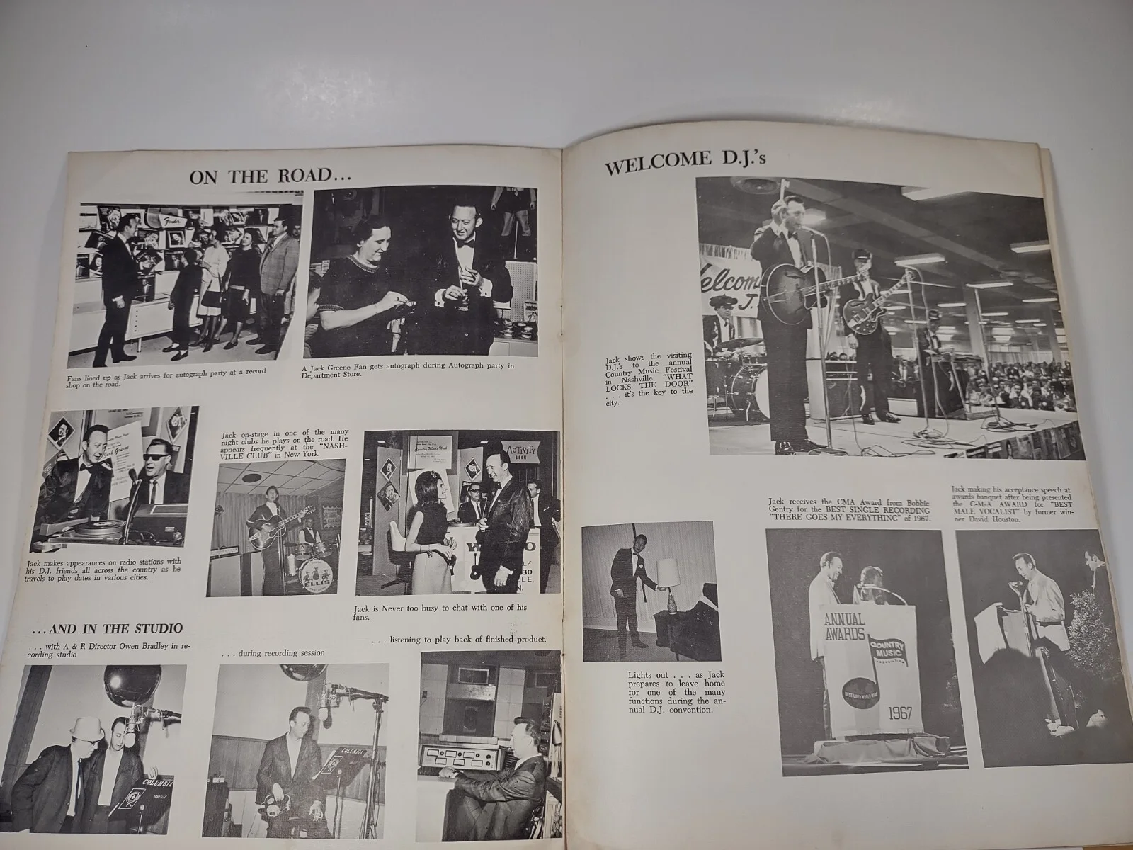 Autographed Jack Greene Promo Book Country Western Music Promotional Signed, изображение 3