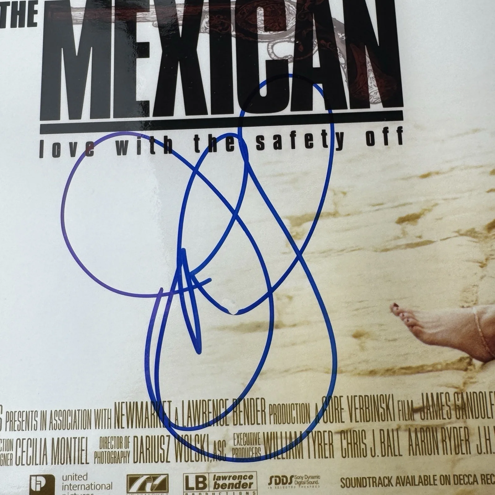 Brad Pitt Julia Roberts Autographs Signed Photo With COA Authentic “The Mexican”, изображение 2