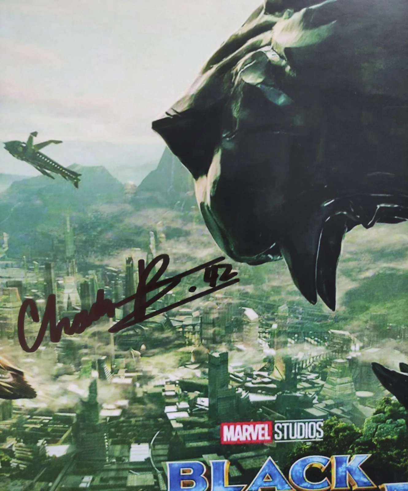 Chadwick Boseman — Autograph Chadwick Boseman Signed 11x17 Poster ( Black Panther ), image 2