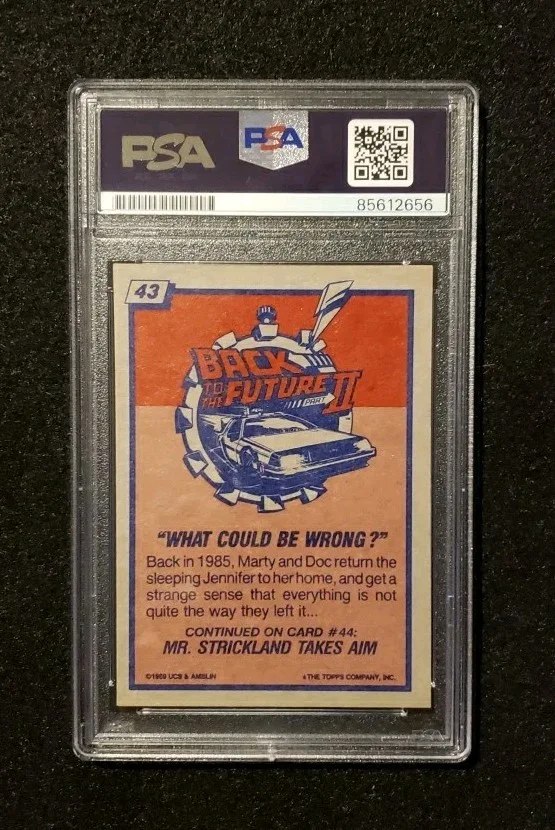 *CHRISTOPHER LLOYD* 1989 Topps Back To The Future Signed AUTO Autograph PSA/DNA, image 2