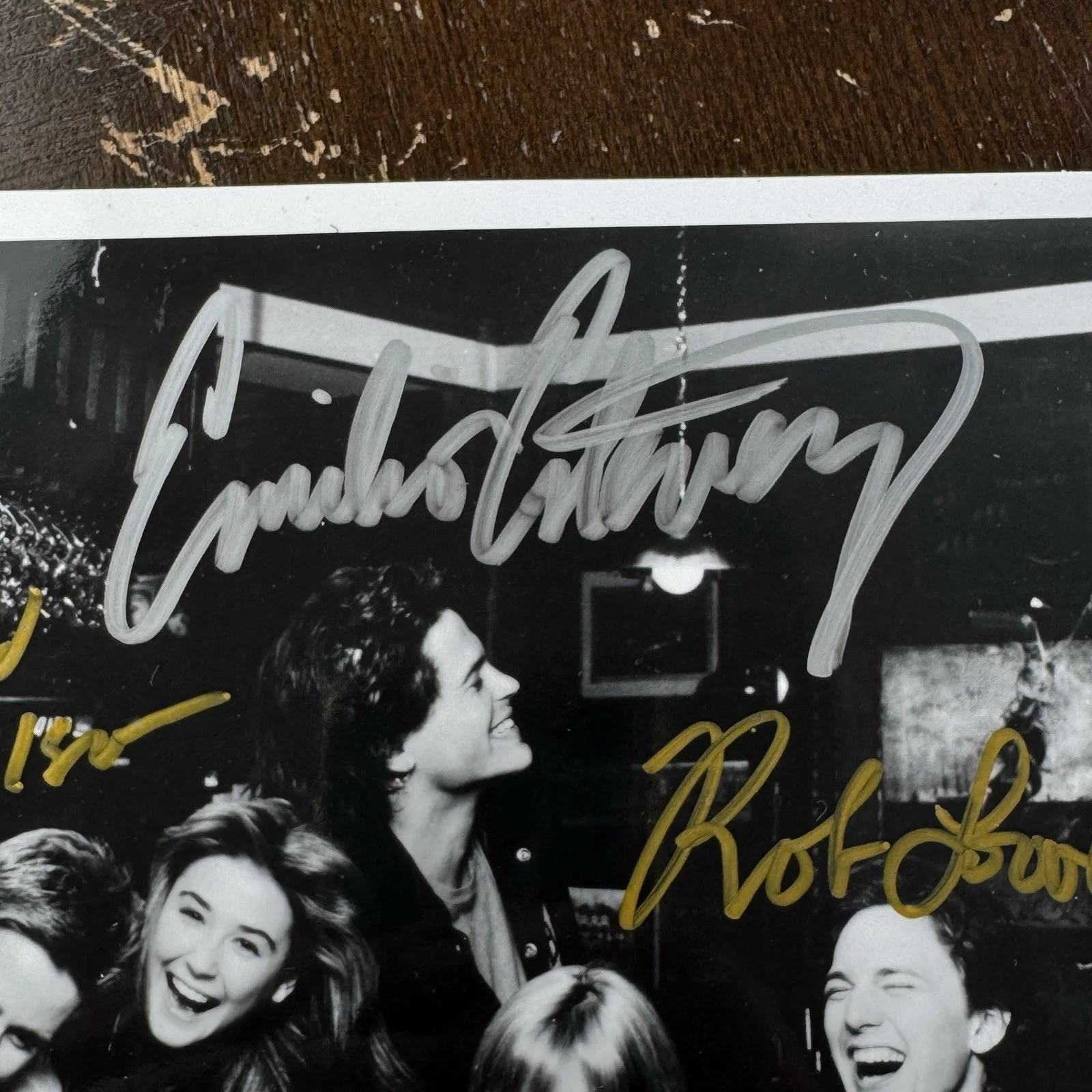 St Elmos Fire Cast Signed Photo w 7 Autographs Rob Lowe Demi Moore Ally Sheedy, изображение 2