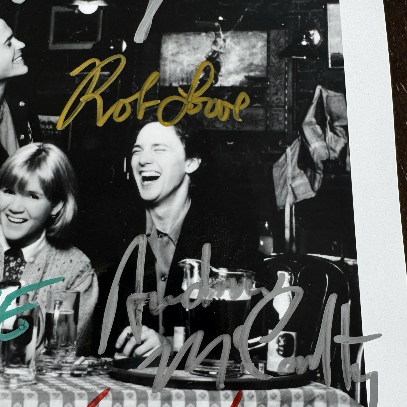 St Elmos Fire Cast Signed Photo w 7 Autographs Rob Lowe Demi Moore Ally Sheedy, изображение 3