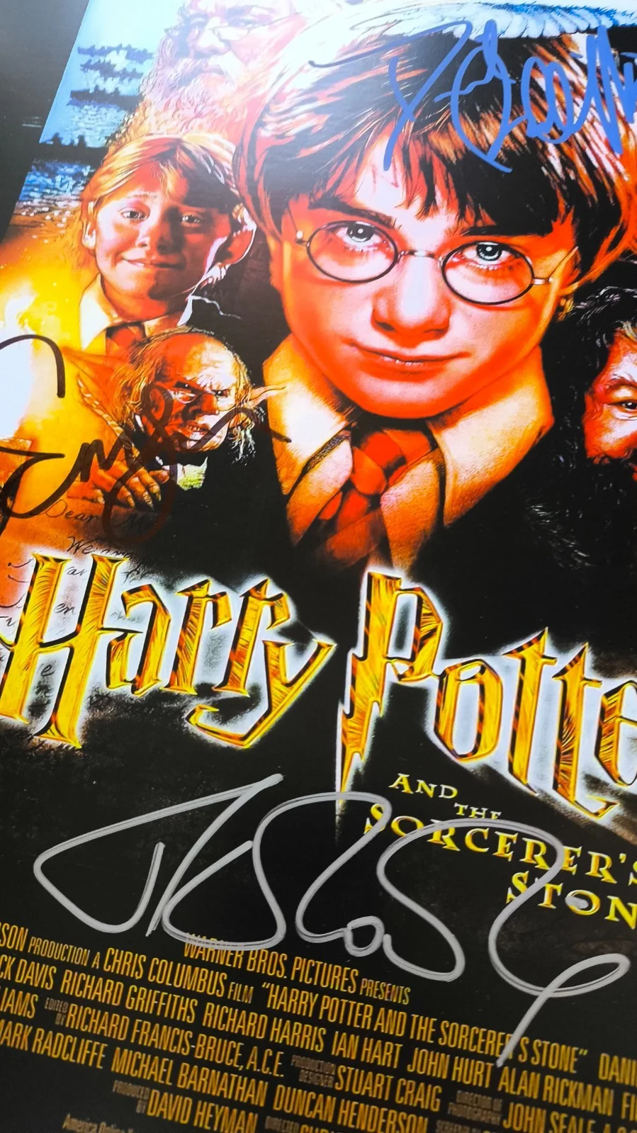 J.K. Rowling, Daniel Radcliffe, Emma Watson — Autograph J.K. Rowling, Daniel Radcliffe, Emma Watson Signed 11x17 Poster, image 3