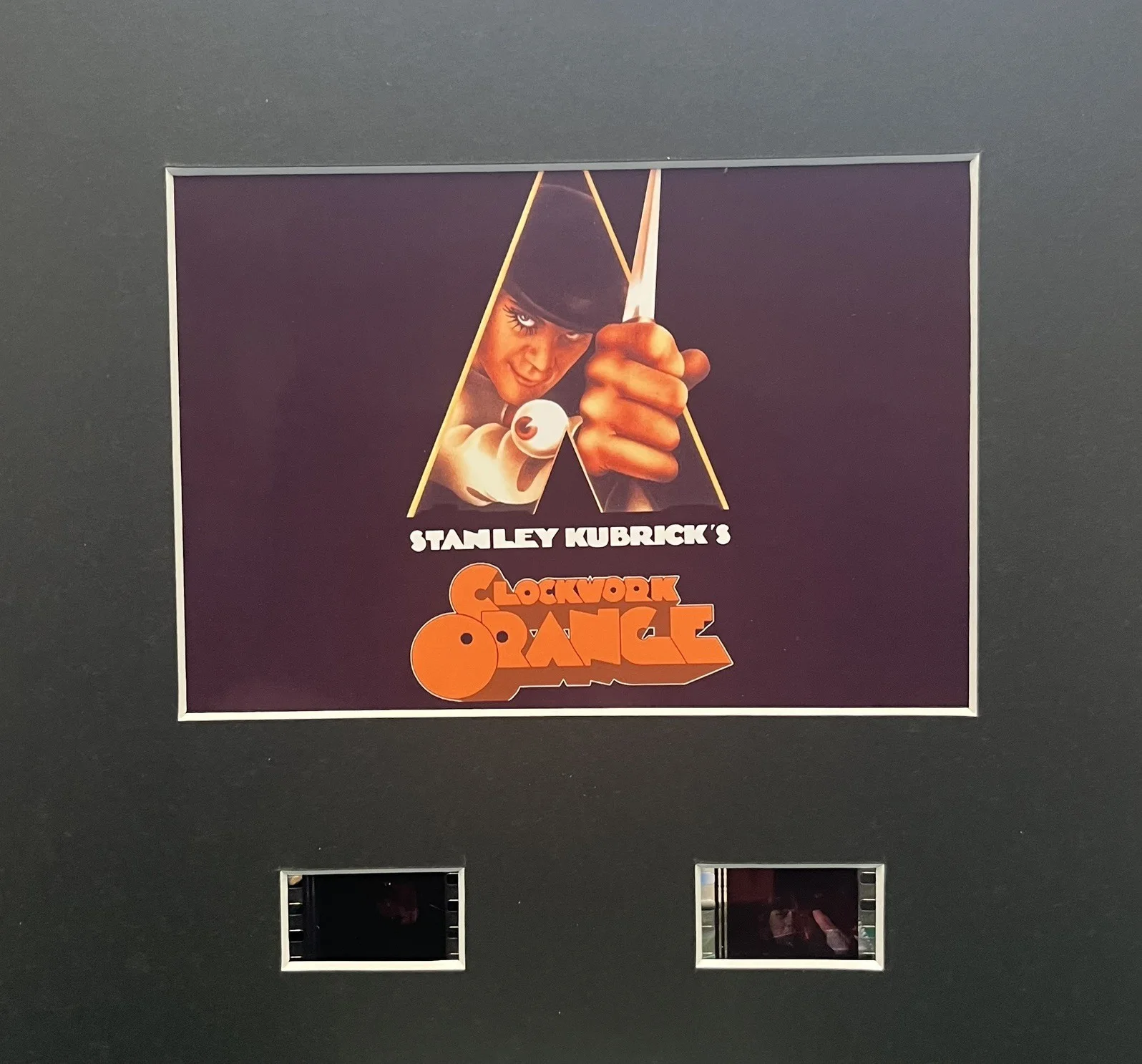 A CLOCKWORK ORANGE. 35mm Film Cell MOUNTED DISPLAY, image 3