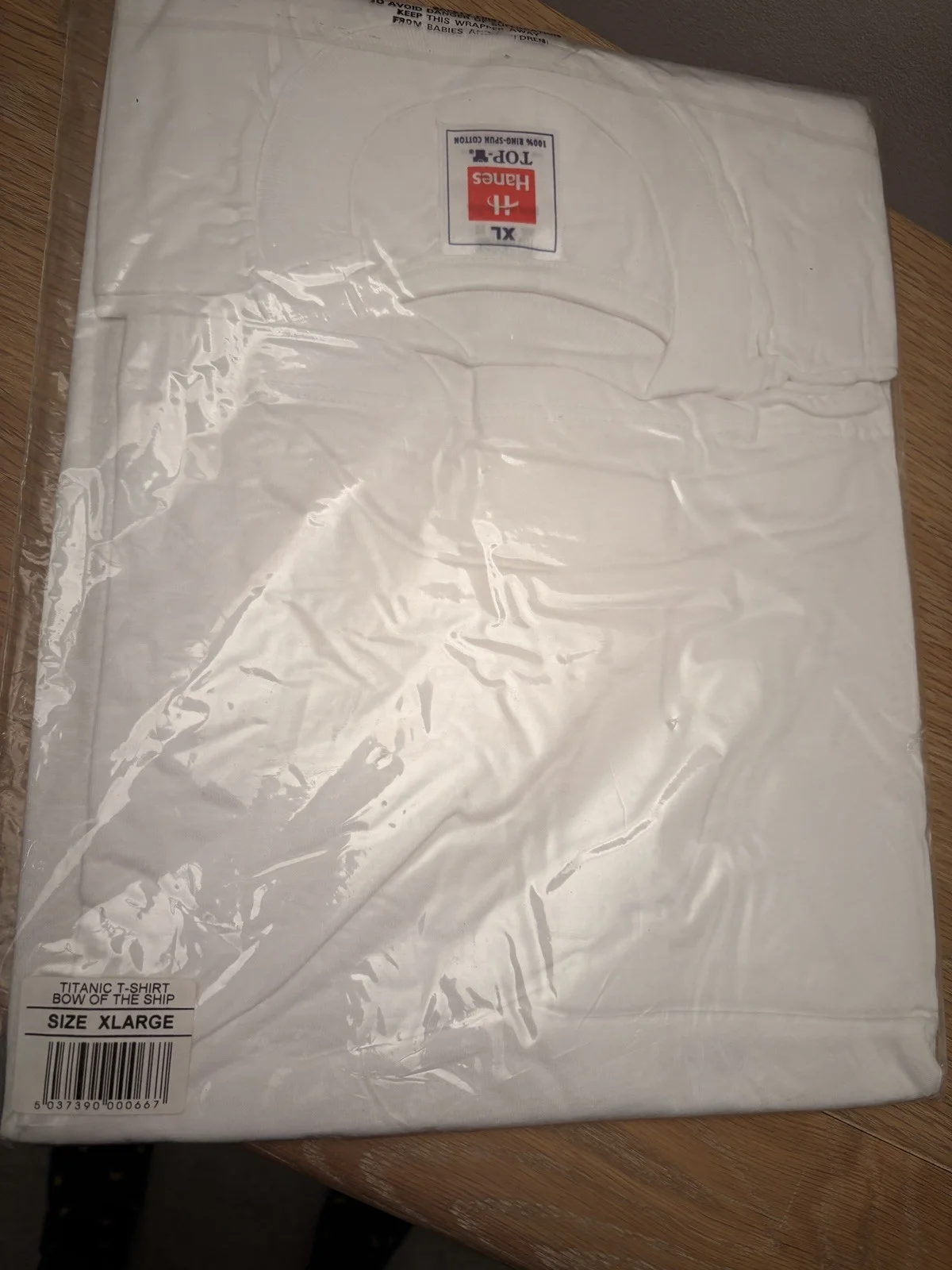 Hanes Vintage Titanic 1998 Movie T-Shirt Size XL Dead Old Stock Sealed, изображение 2