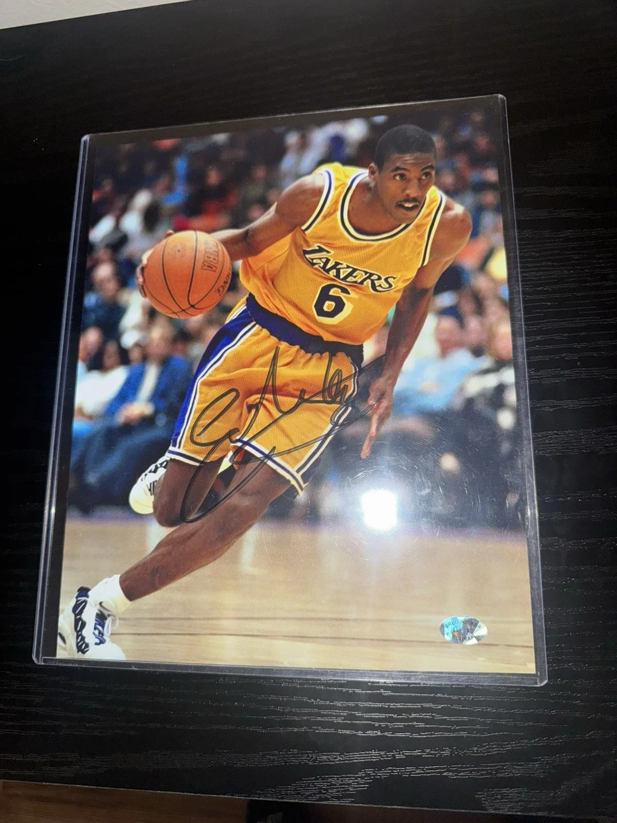 Eddie Jones — Lakers Eddie Jones Signed Autographed 8x10 Photograph Original Photo, изображение 2