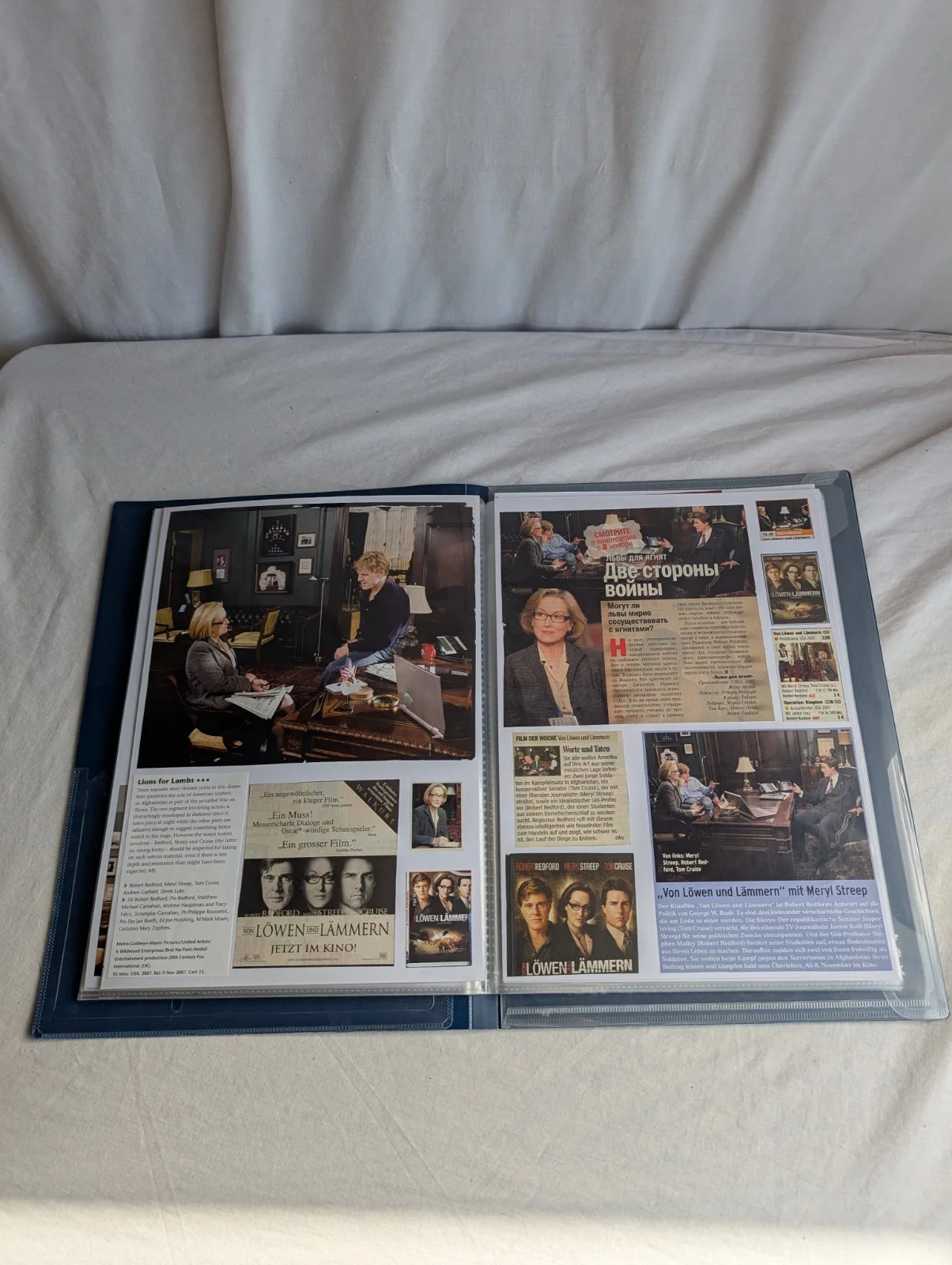 Lions For Lambs Film Memorabilia Archive Meryl Streep Photos Articles Tom Cruise, изображение 4