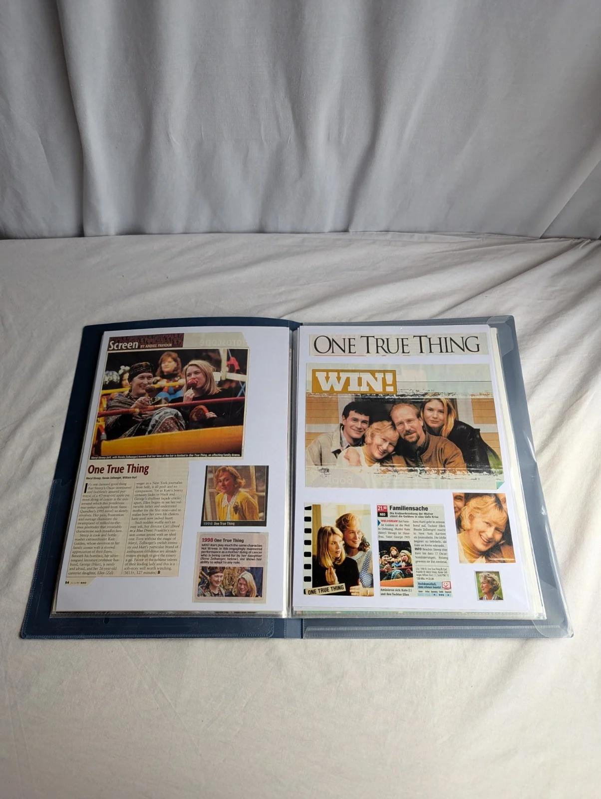 One True Thing Film Memorabilia Archive Meryl Streep Photos & Articles Rare, изображение 4