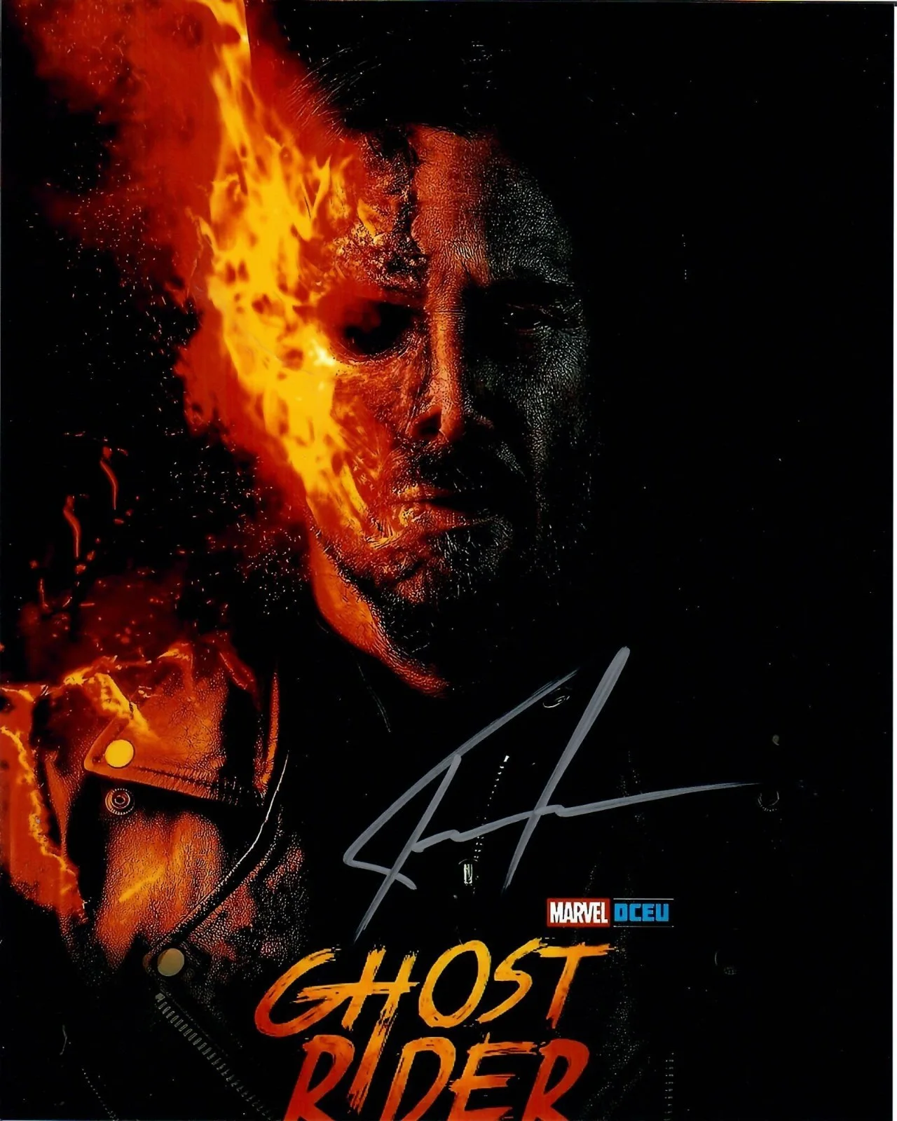 Keanu Reeves — Keanu Reeves Ghost Rider Marvel DCEU Movie Actor Signed 8 x 10 Photo TTM COA