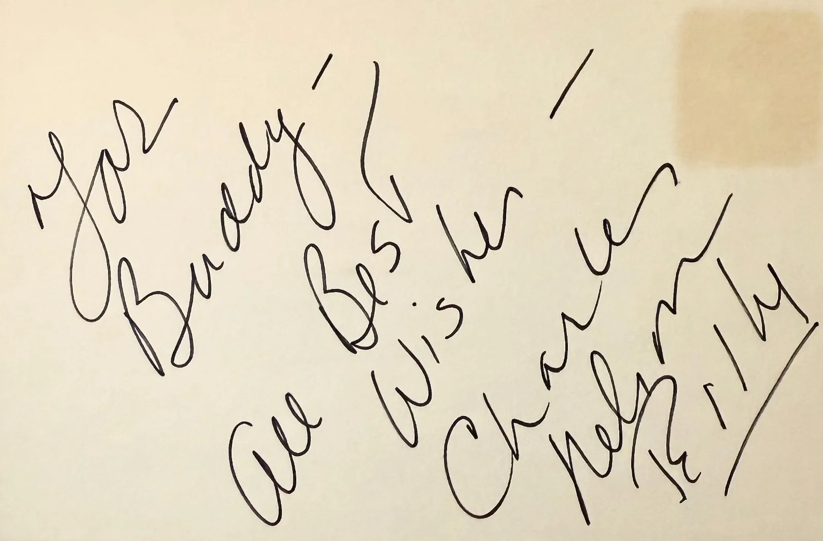 Charles Nelson Reilly — CHARLES NELSON REILLY Signed Autographed 4"x 6" INDEX CARD THE MATCH GAME, изображение 3