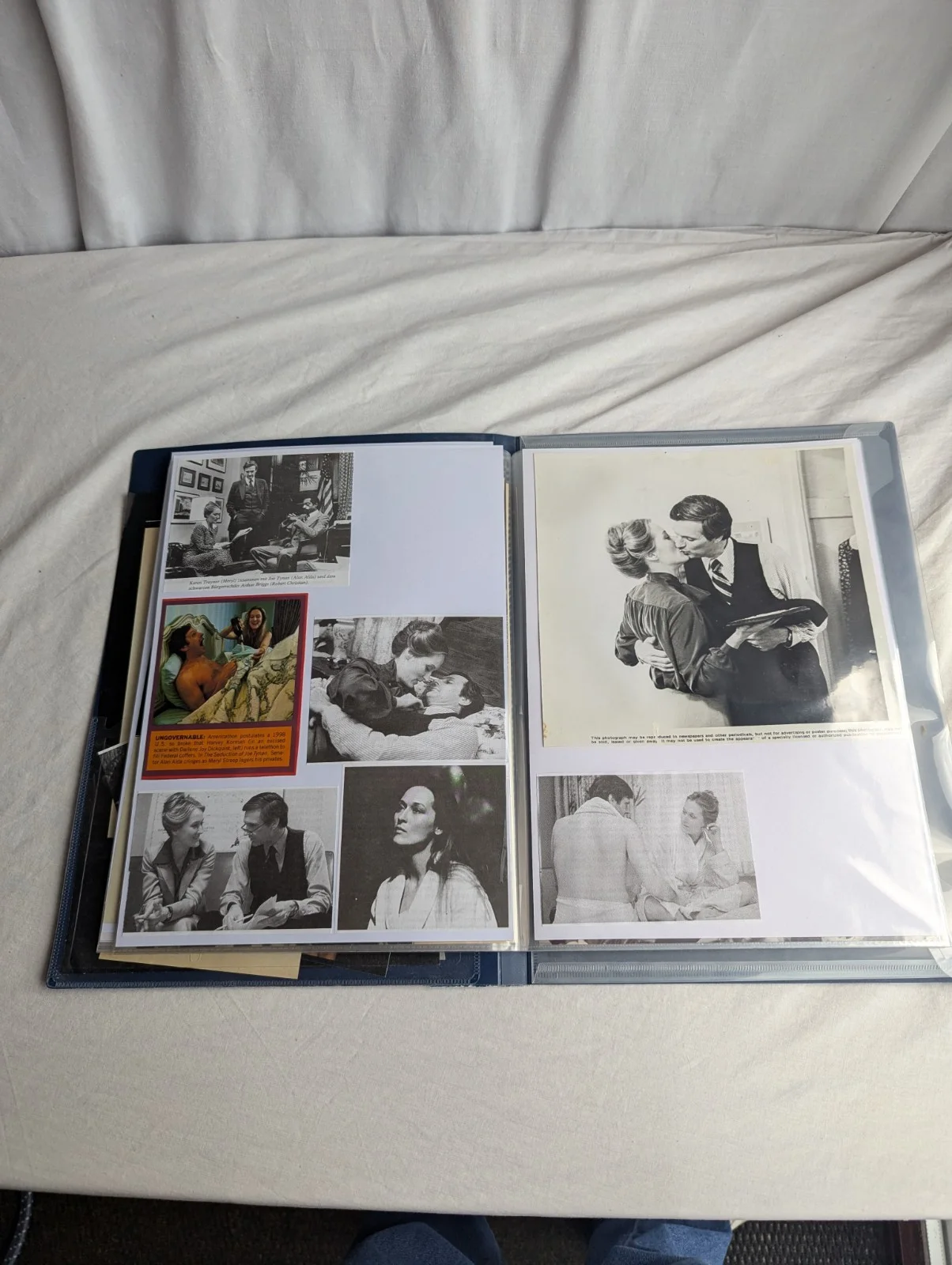 The Seduction of Joe Tynan Film Memorabilia Archive Meryl Streep Photos Rare, изображение 3