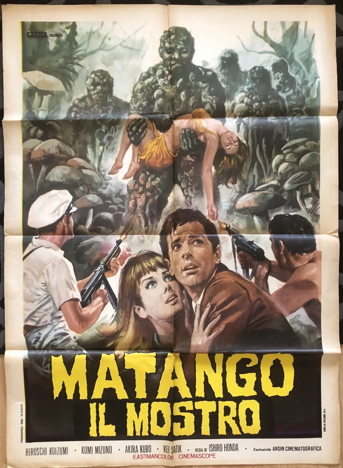 MATANGO 1973 ORIGINAL ITALIAN 2-SHEET POSTER NEAR MINT, image 2